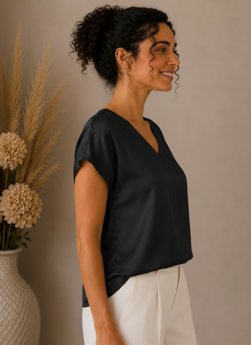 Blusa in raso - LE SARTE DEL SOLE