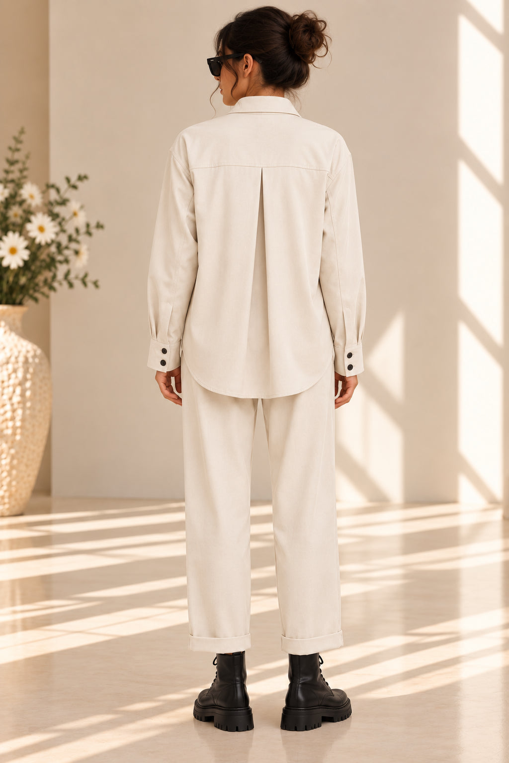 GIACCA CAMICIA IN DIAGONALE MANO PESCA - PLEASE