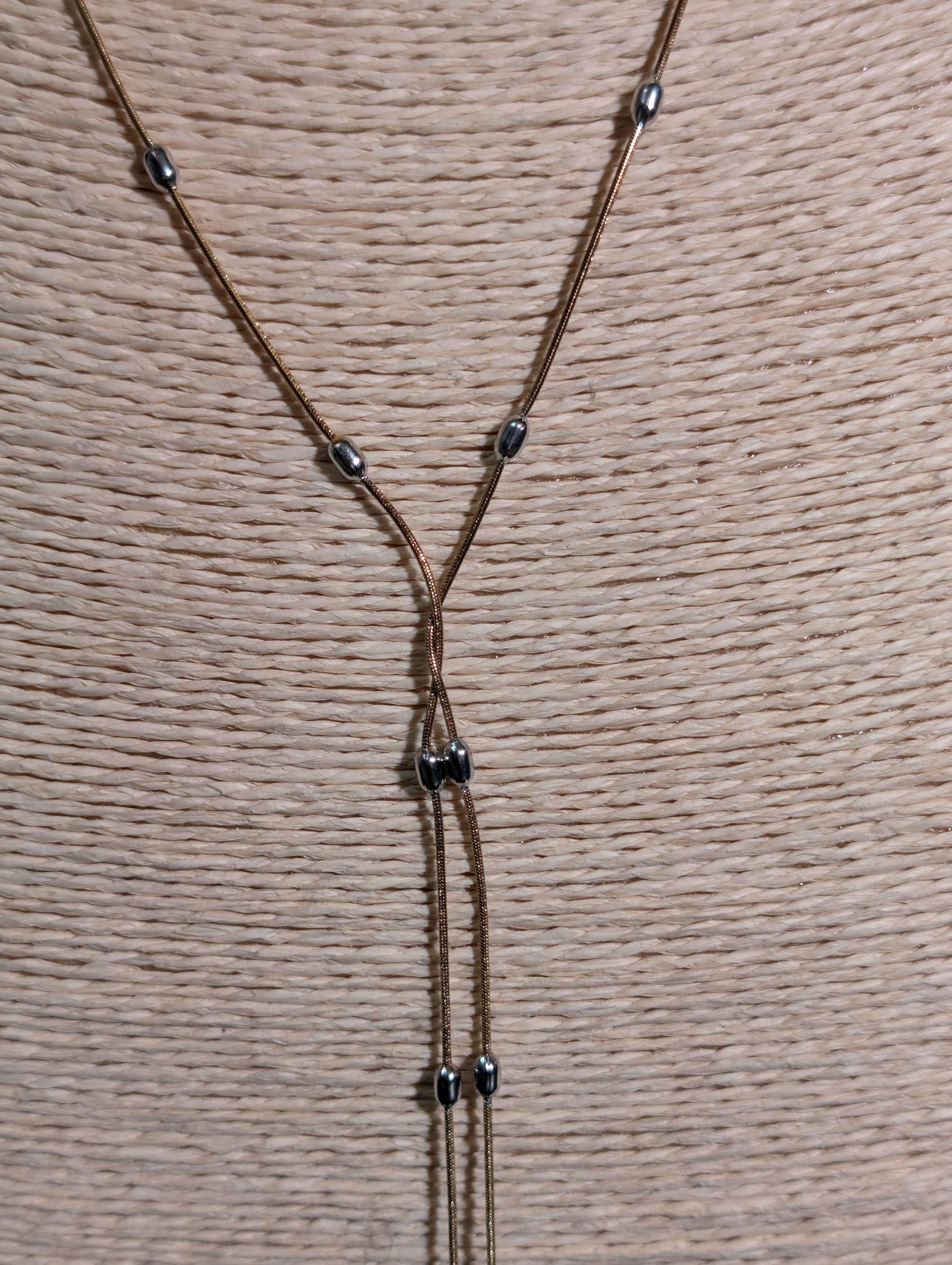COLLANA  MULTIFILO THIN ARGENTO/ORO - NALI'