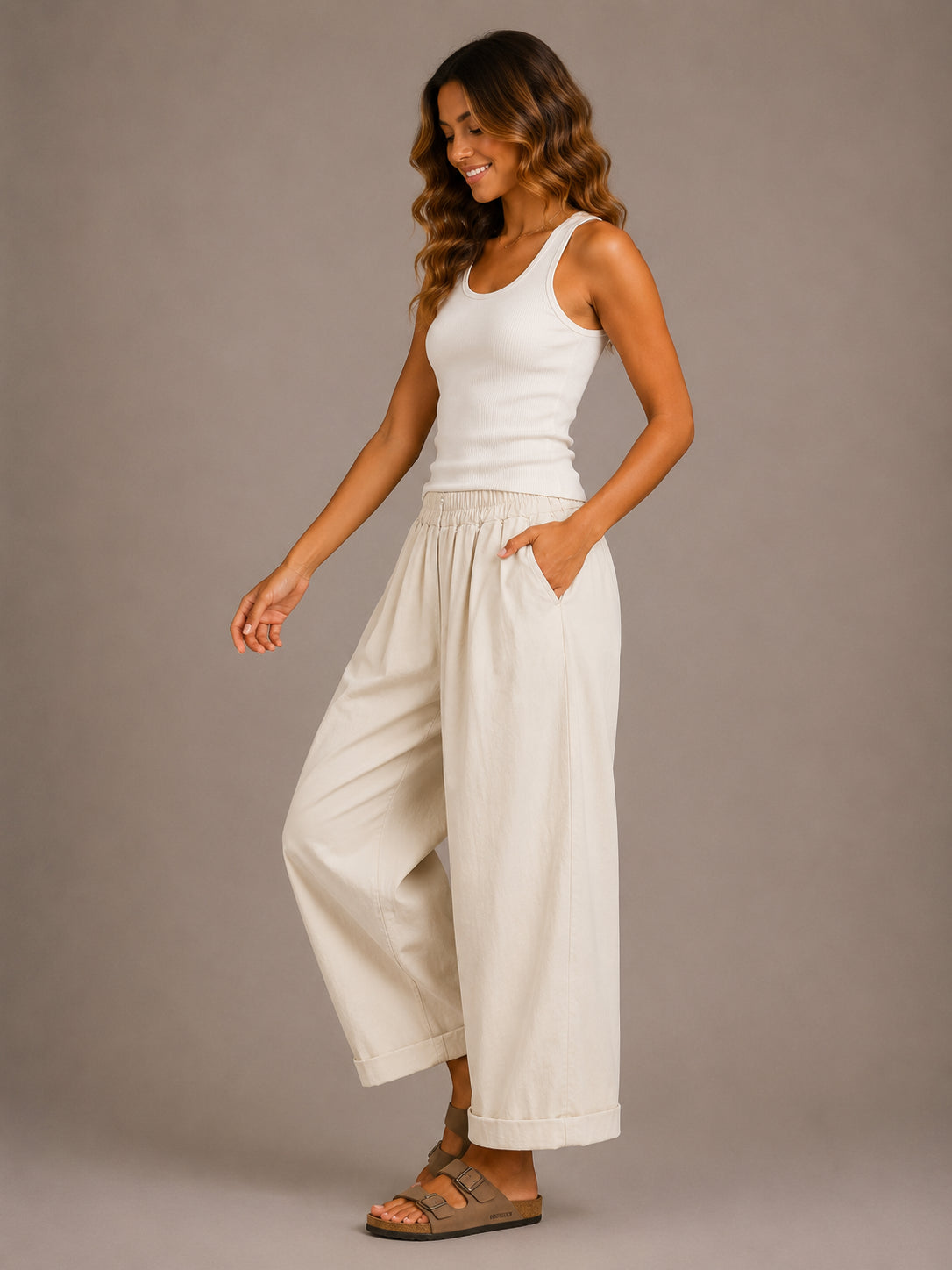 Panta must have in tela di cotone - SHE_FLORENCE_LAB
