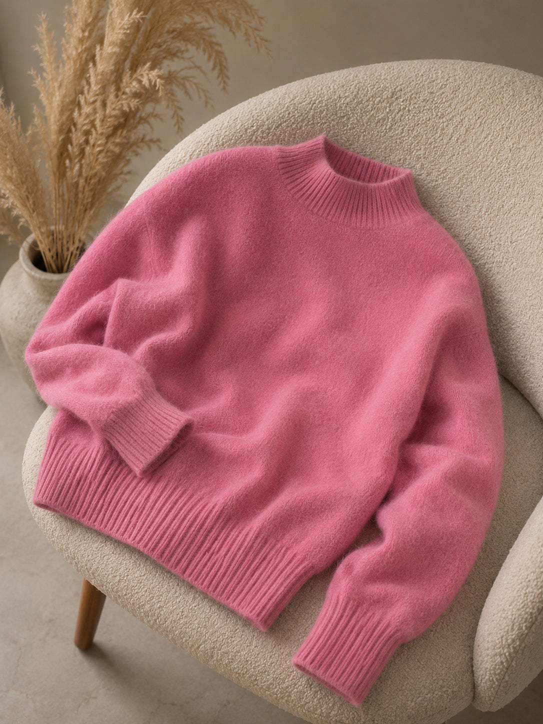 Maglia kimono in angora - .SOLO TRE