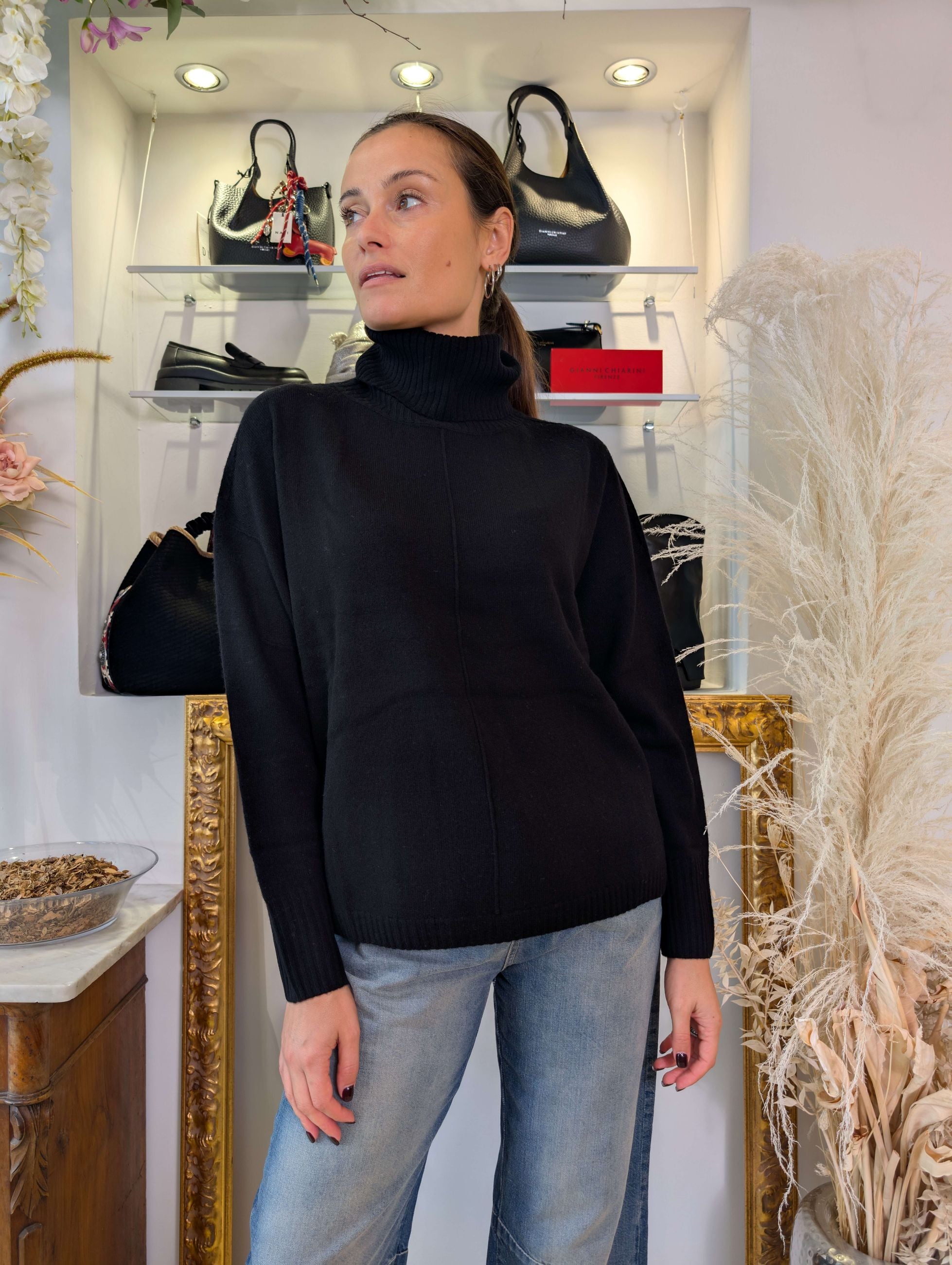 Maglia collo alto in cachemire blend - SHE_FLORENCE_LAB