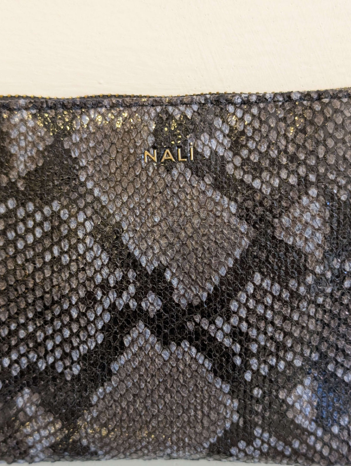 PORTAFOGLIO/POUCH MELANIE PITONATO BLU - NALI'