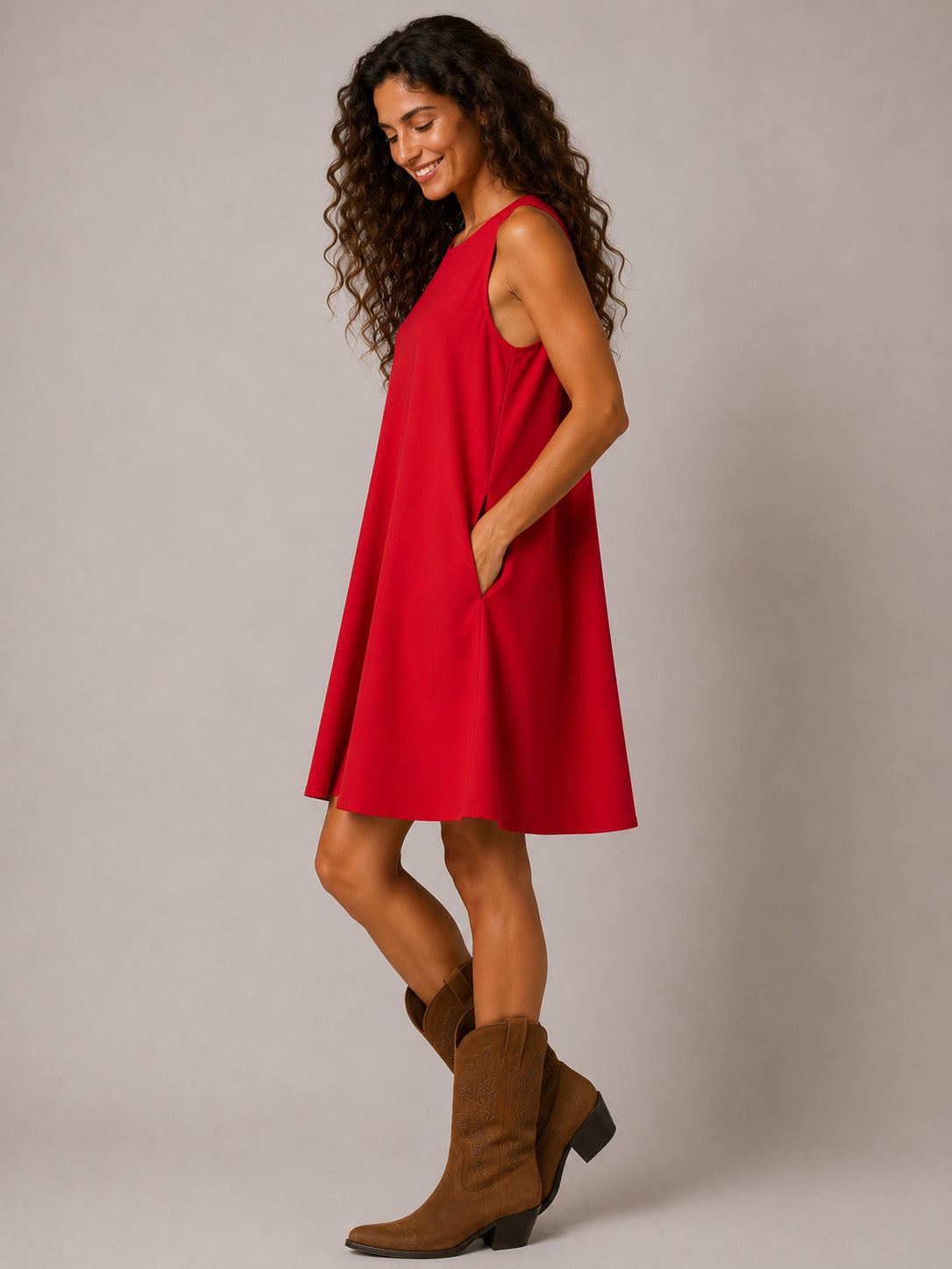 Abito corto in cotone. - SHE_FLORENCE_LAB