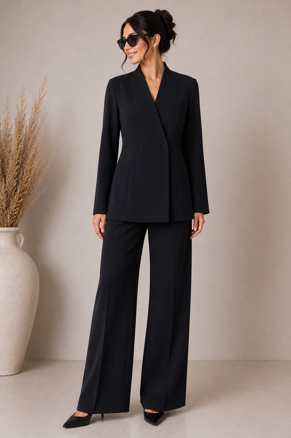 Blazer in cadì fluido - Sandro Ferrone
