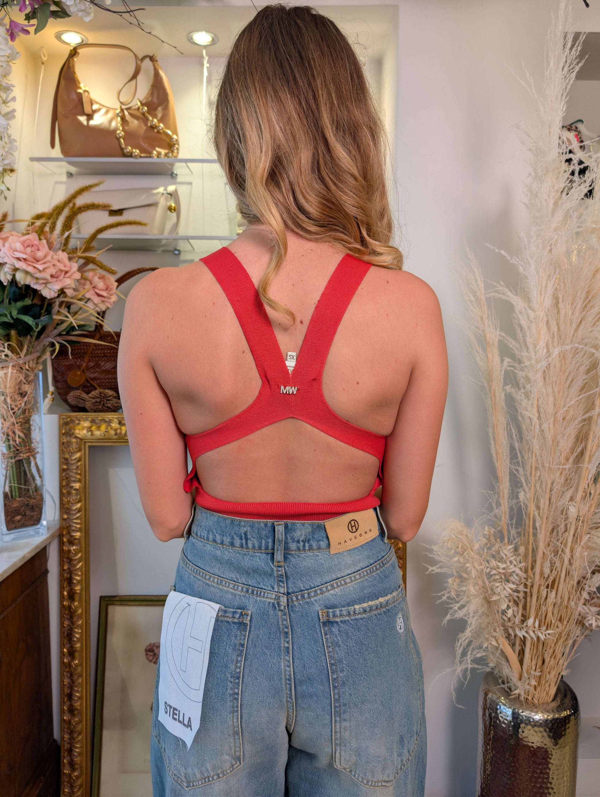 Top cut out in maglia finezza 12 - MARKUP DONNA