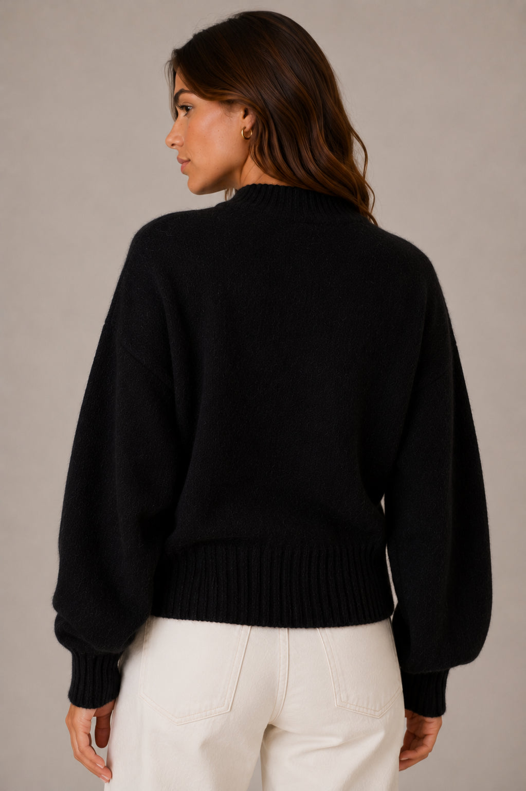 Maglia kimono in angora - .SOLO TRE
