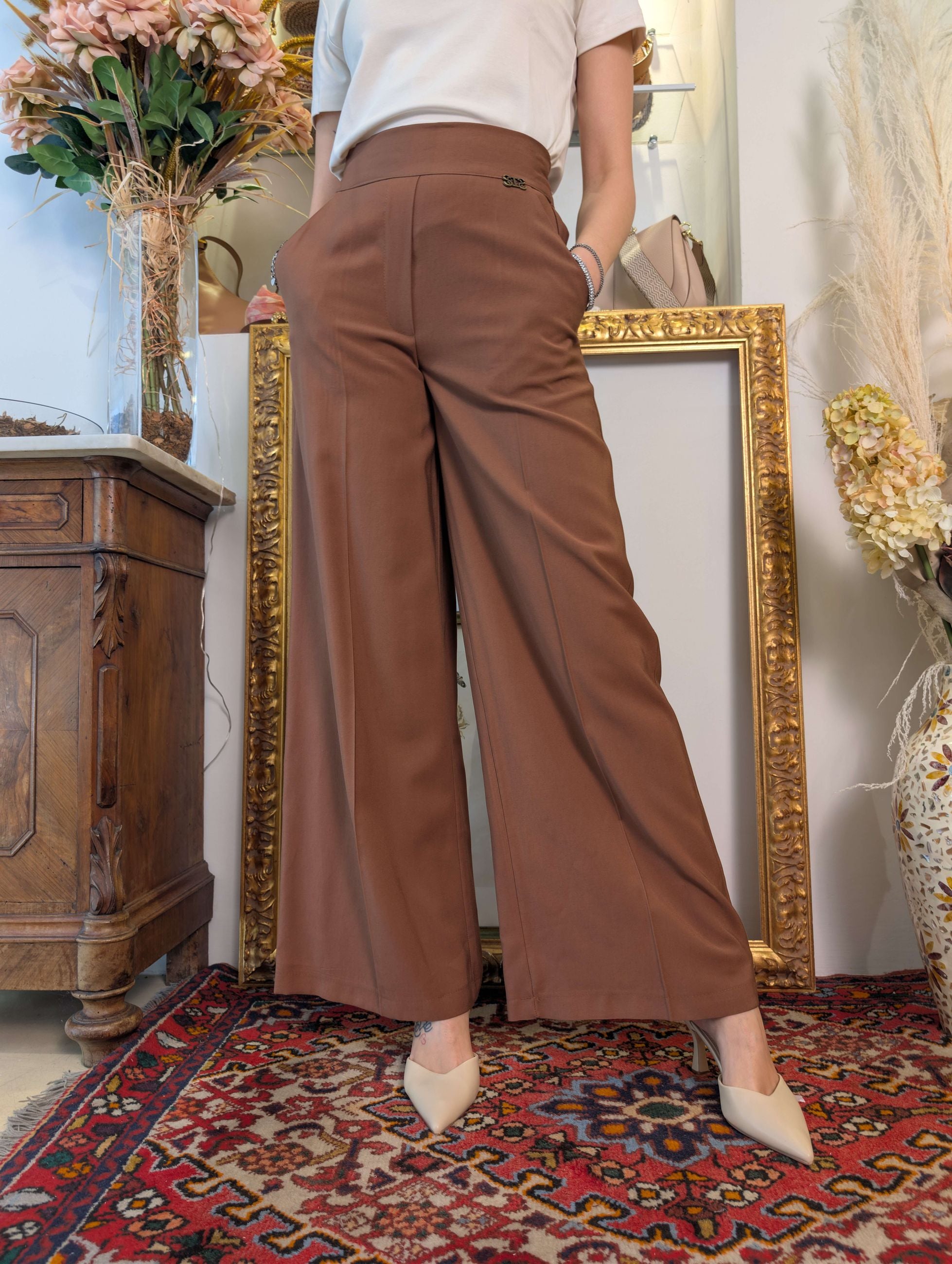 Pantalone palazzo Le Sarte del Sole – Vestibilità regular - LE SARTE DEL SOLE