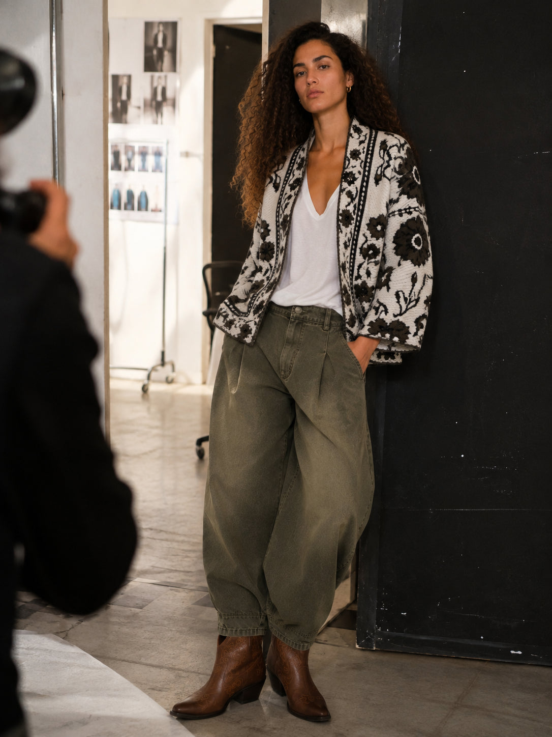 Cardigan jacquard - TENSIONE IN