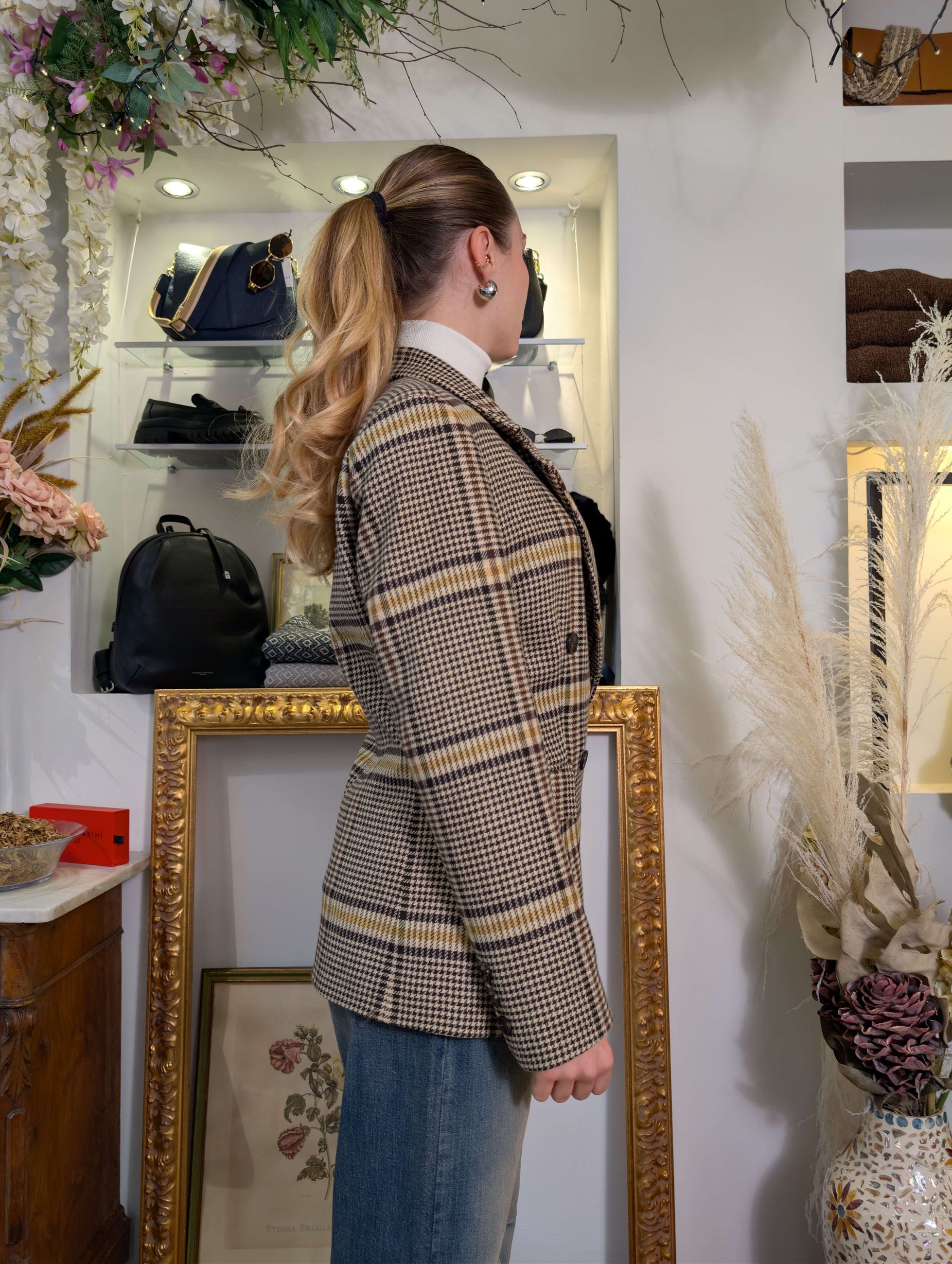 Giacca pied de poule doppiopetto - TENSIONE IN