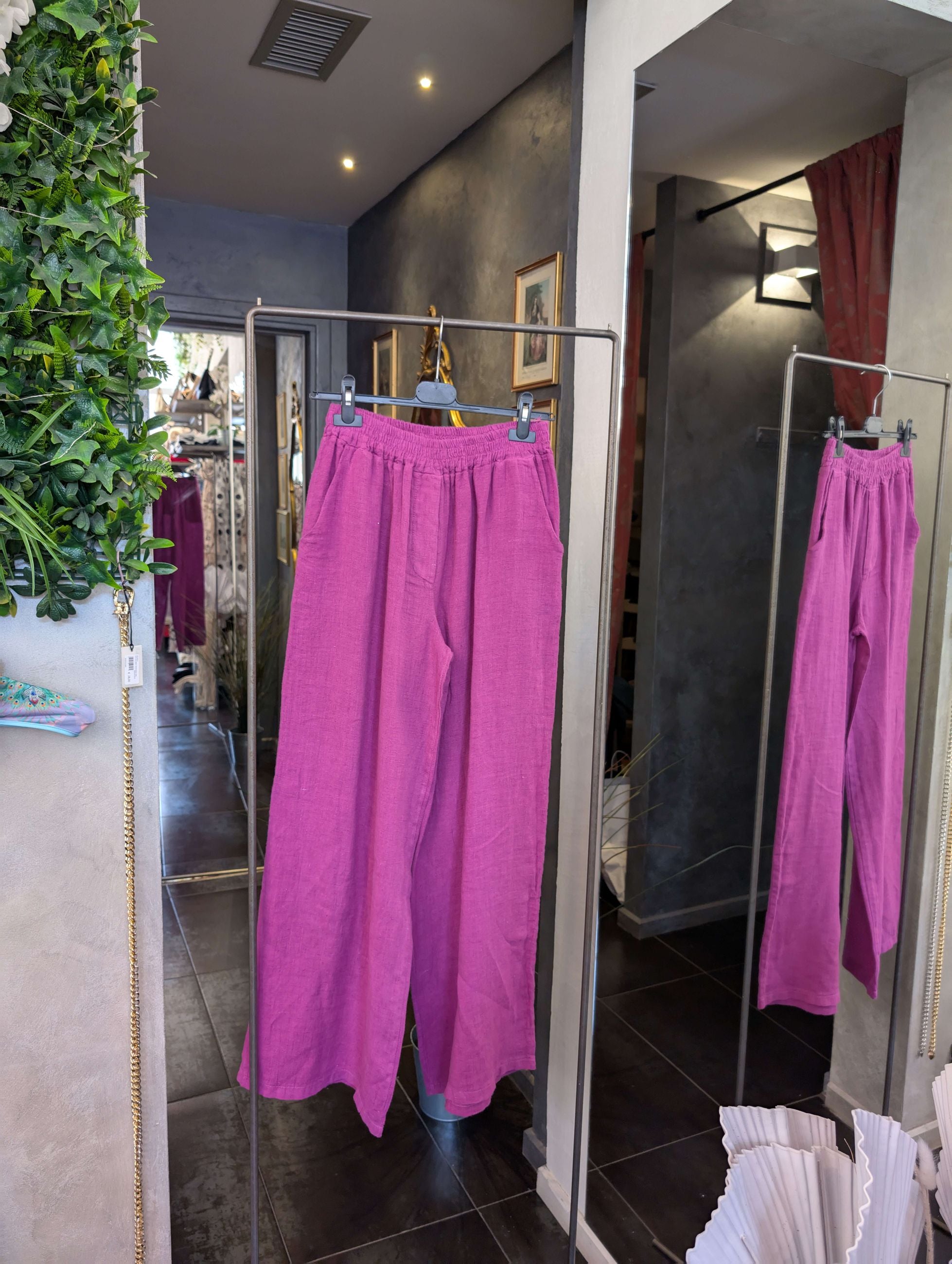 Pantalone Ampio in puro Lino -