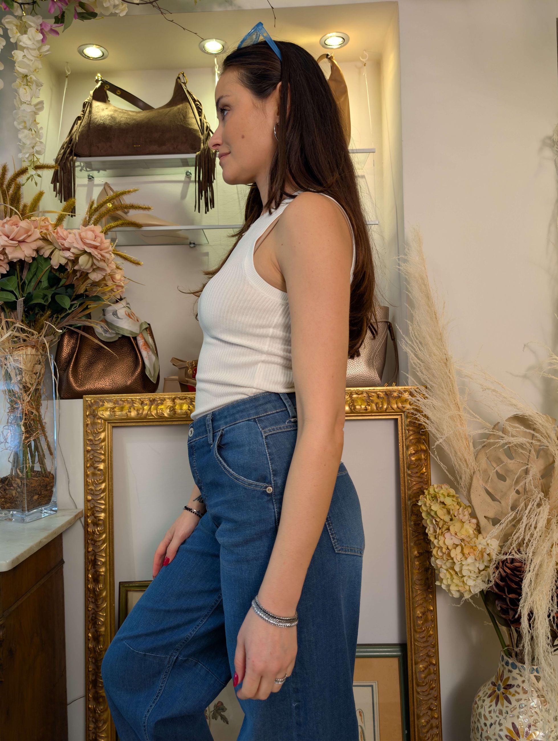 Canotta in costina tricot finezza 12 - MARKUP DONNA