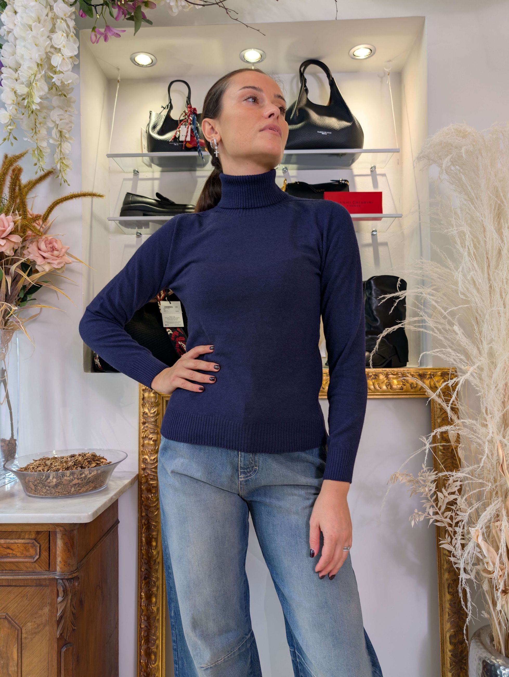 Maglia collo alto in cachemire blend - MARKUP DONNA