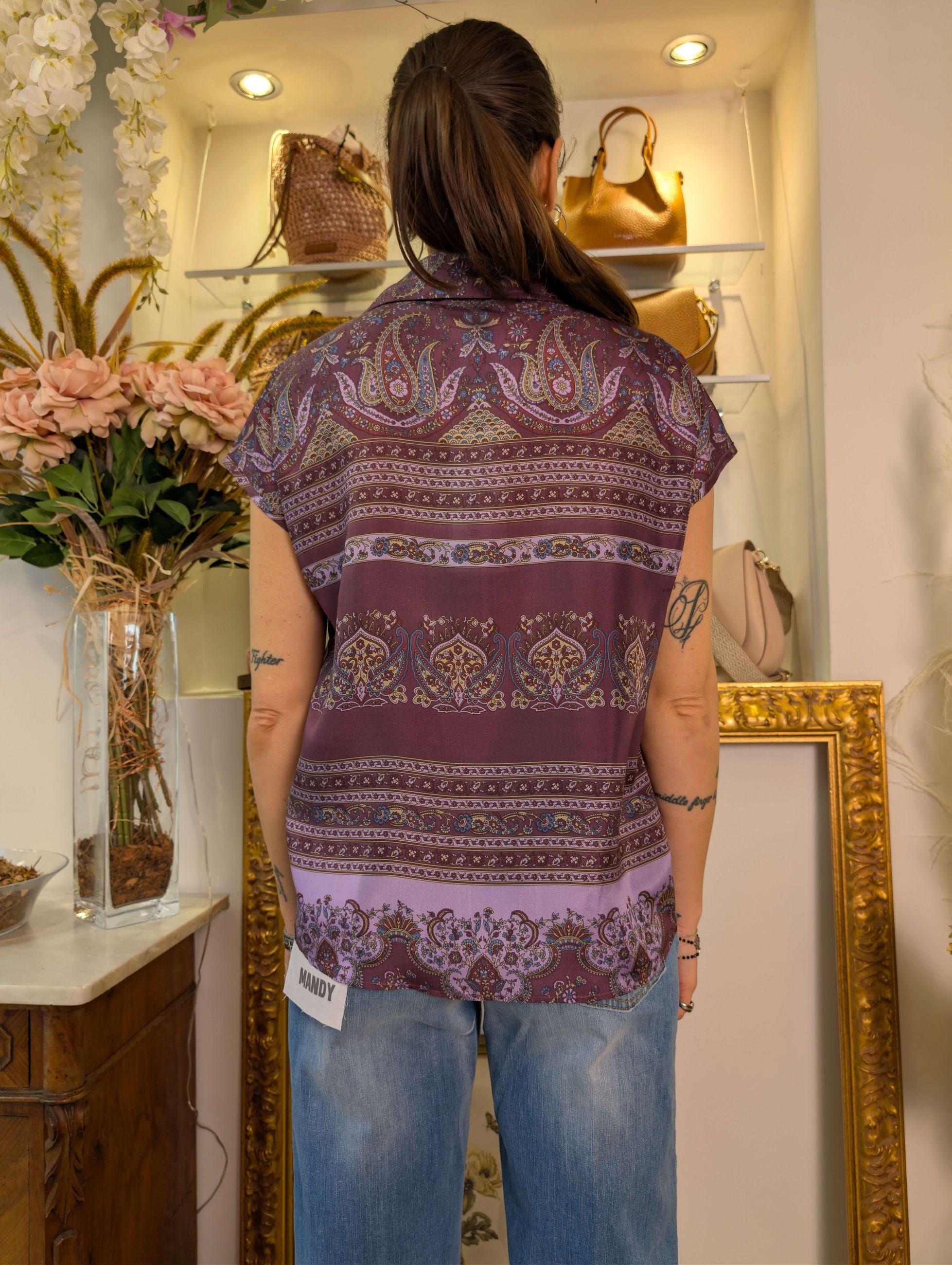 Polo-camicia in seta 100% - Sandro Ferrone