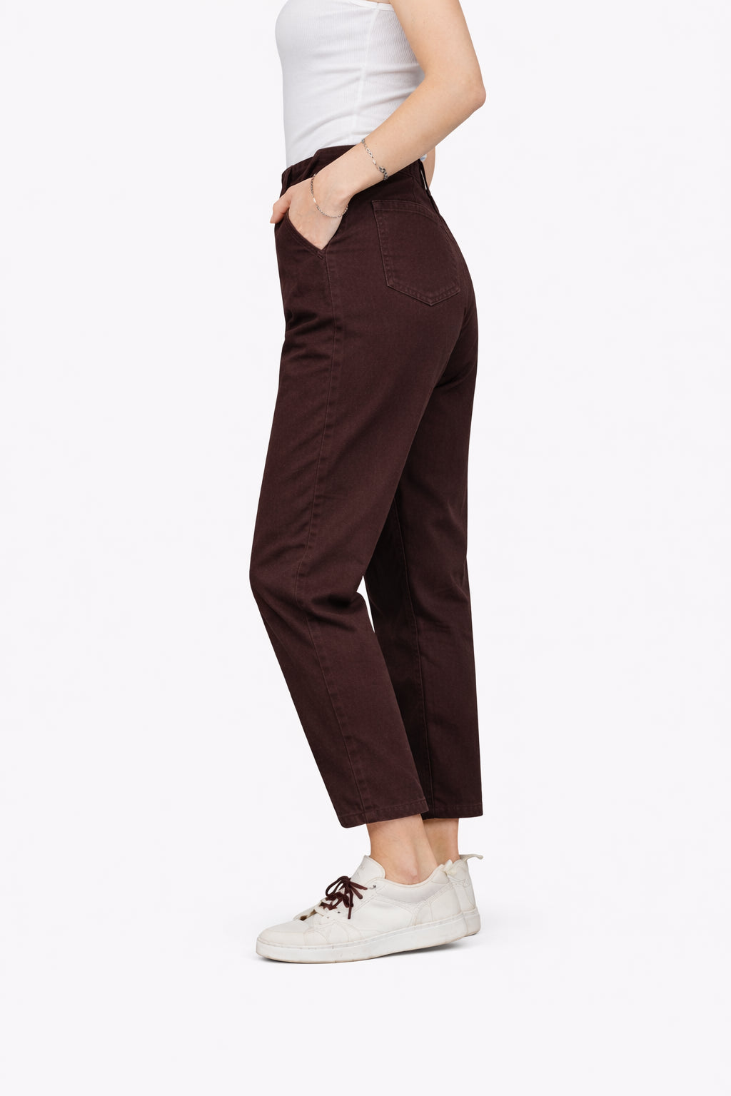 Panta baggy in gabardina di cotone - PLEASE