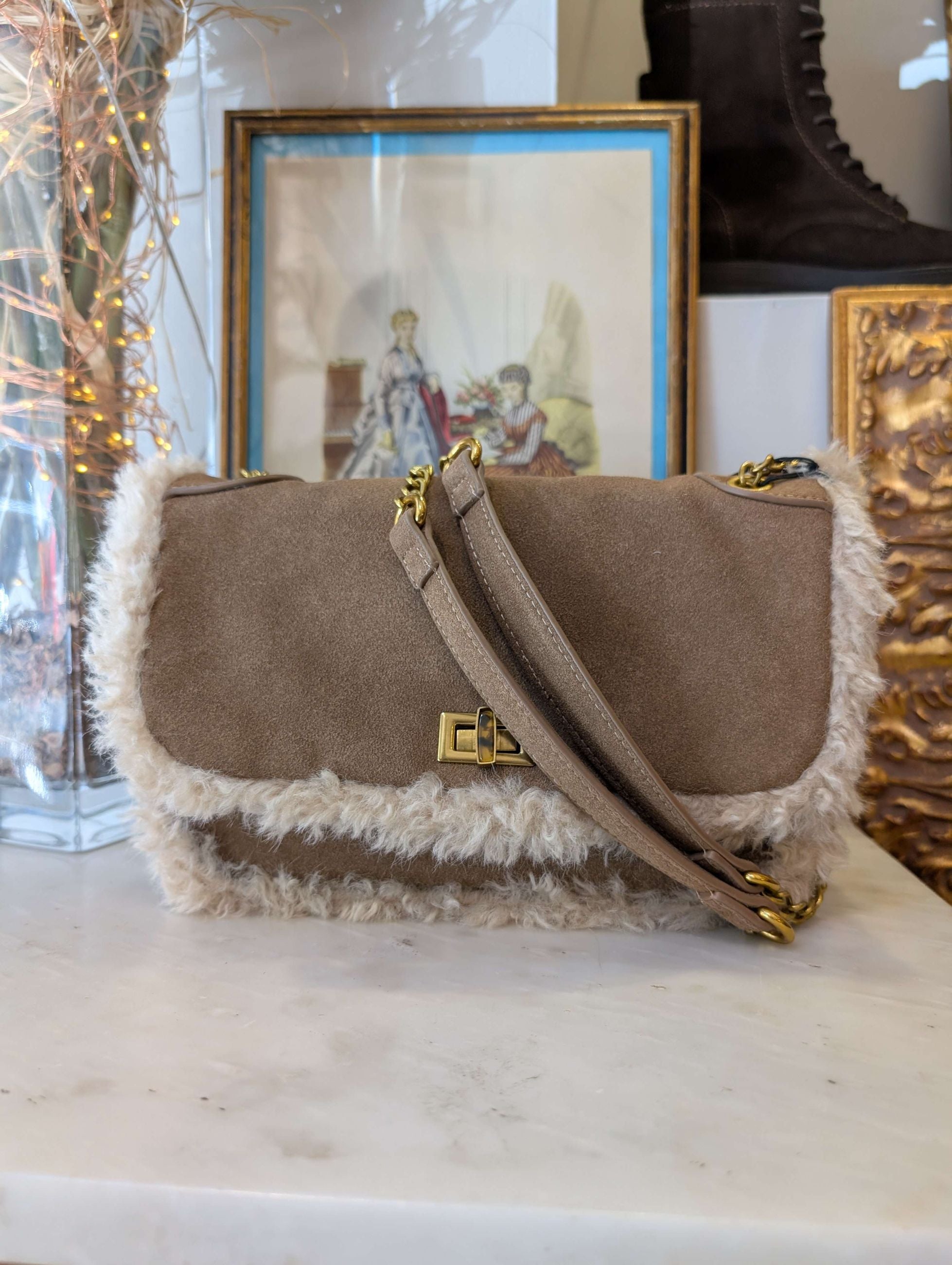 BORSA ERIN A SPALLA  MARRONE - NALI'