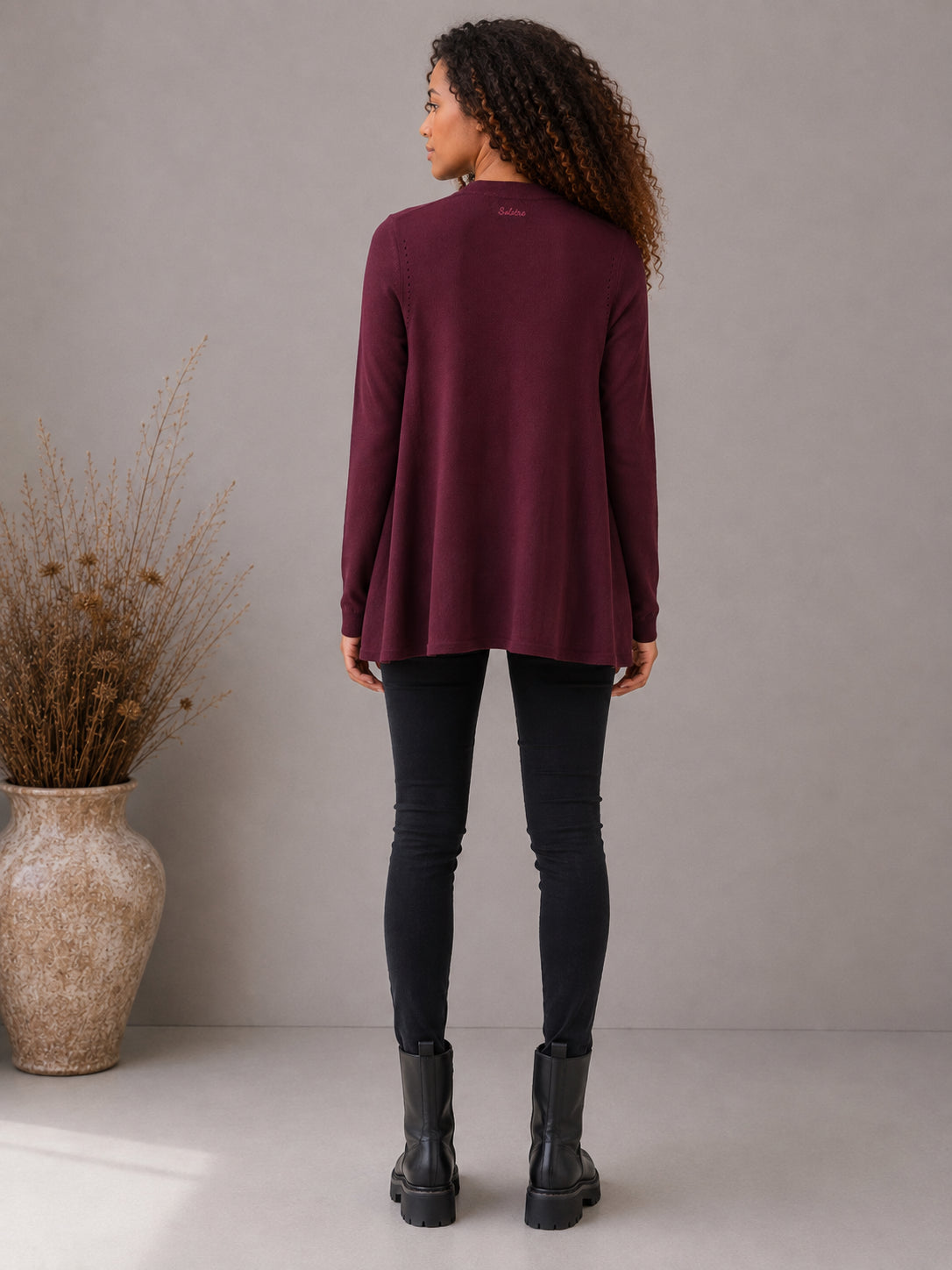 Maglia Godet in Lana Finezza 12 - .SOLO TRE