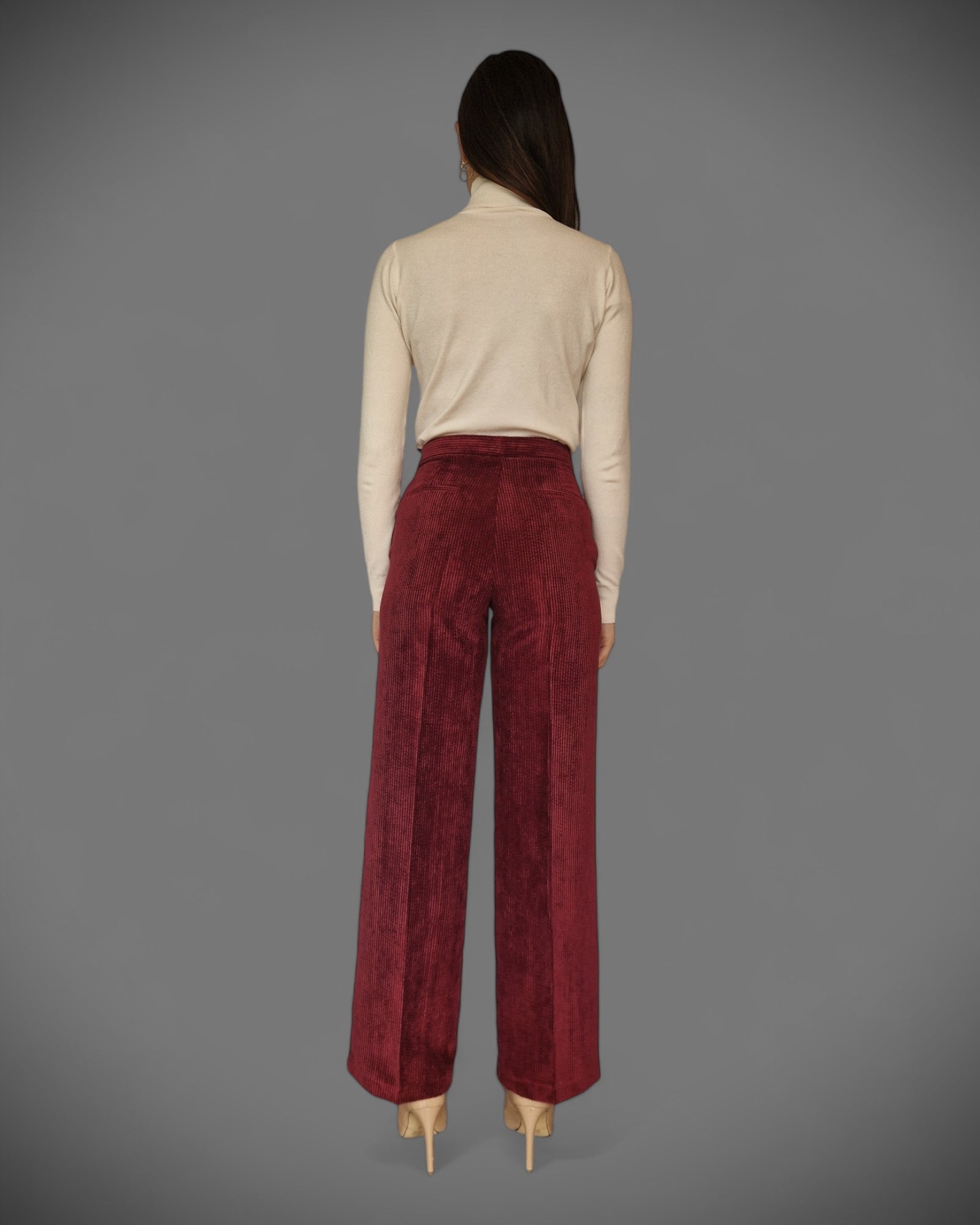 Pantalone velluto coste vino VICOLO