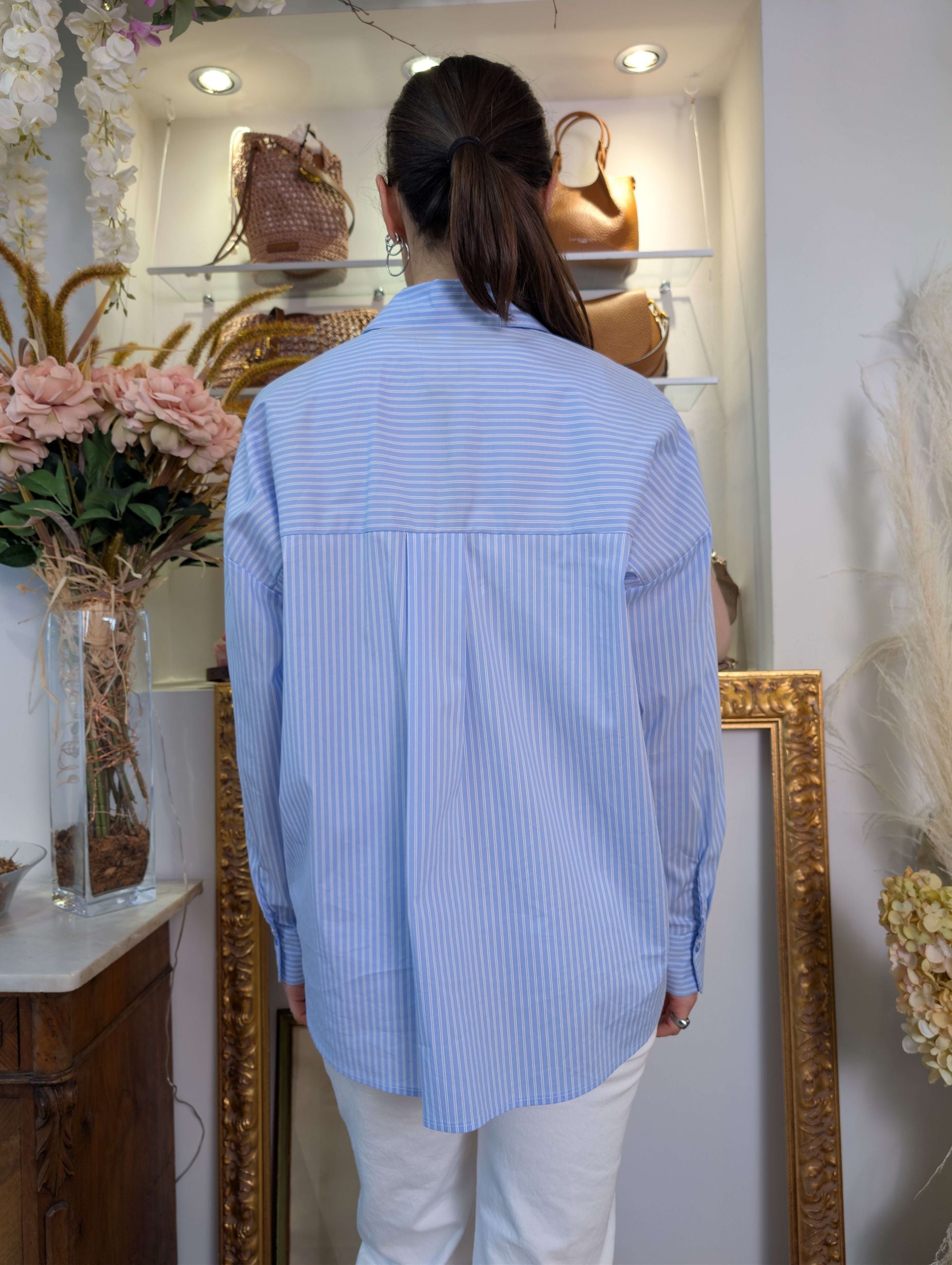Camicia rigata con tasche - SHE_FLORENCE_LAB