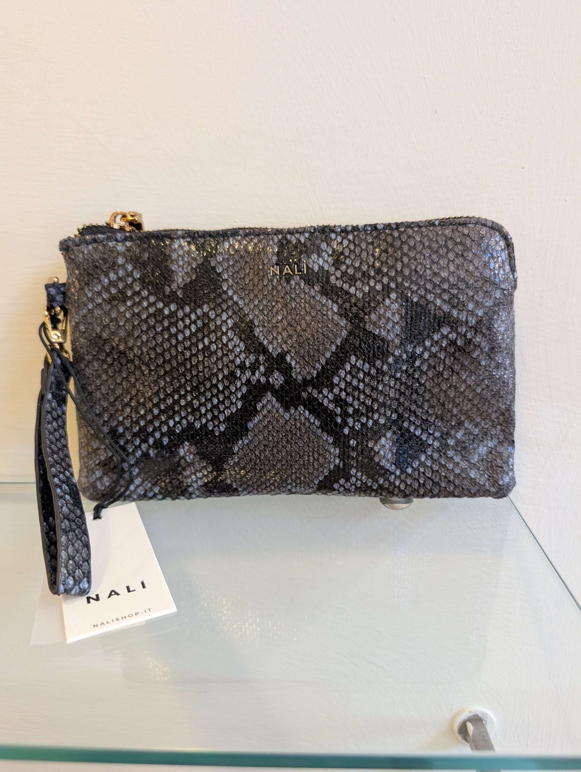 PORTAFOGLIO/POUCH MELANIE PITONATO BLU - NALI'