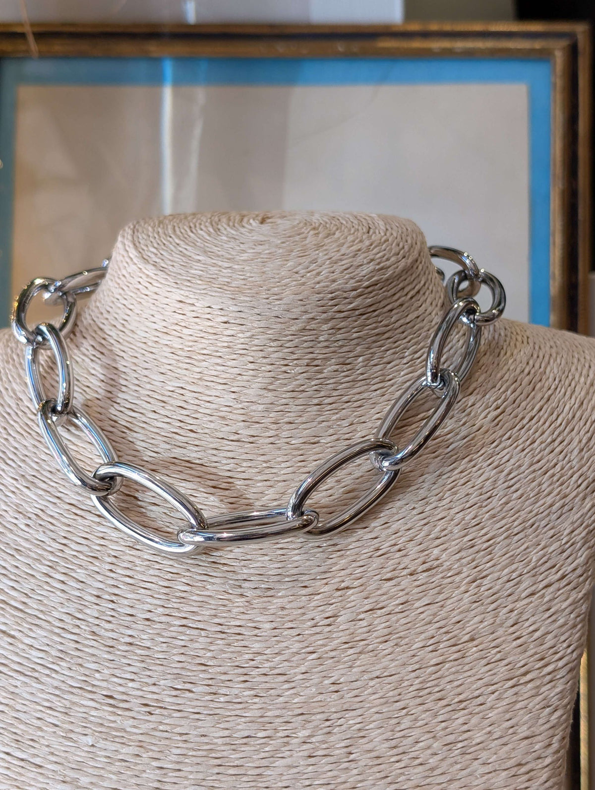 COLLANA ROMI INANELLATA  ACC. INOS ARGENTO - NALI'