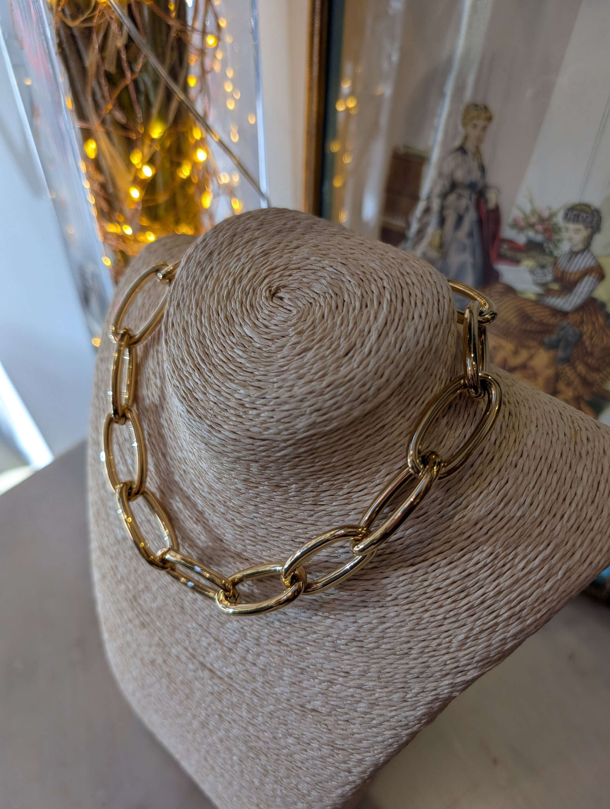 COLLANA ROMI INANELLATA  ACC. INOS ORO - NALI'