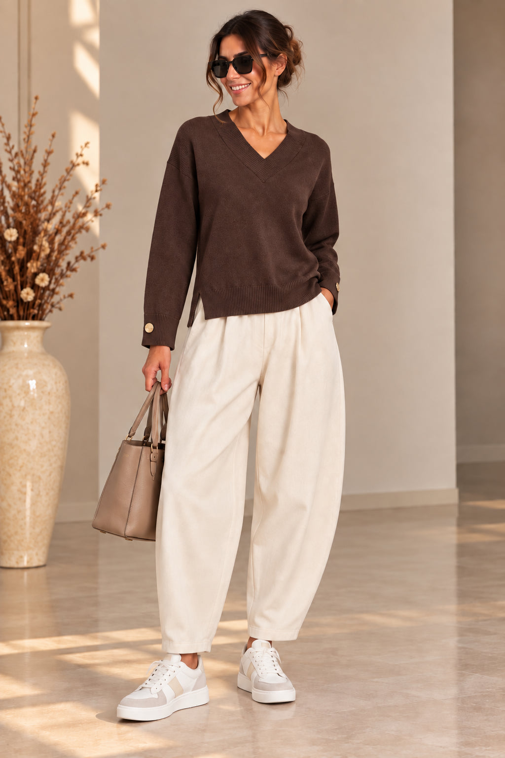 Maglia ampia scollo a V - SHE_FLORENCE_LAB