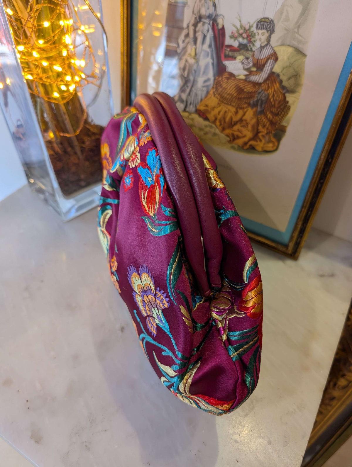 POCHETTE URANUS FANTASIA BORDEAUX - NALI'