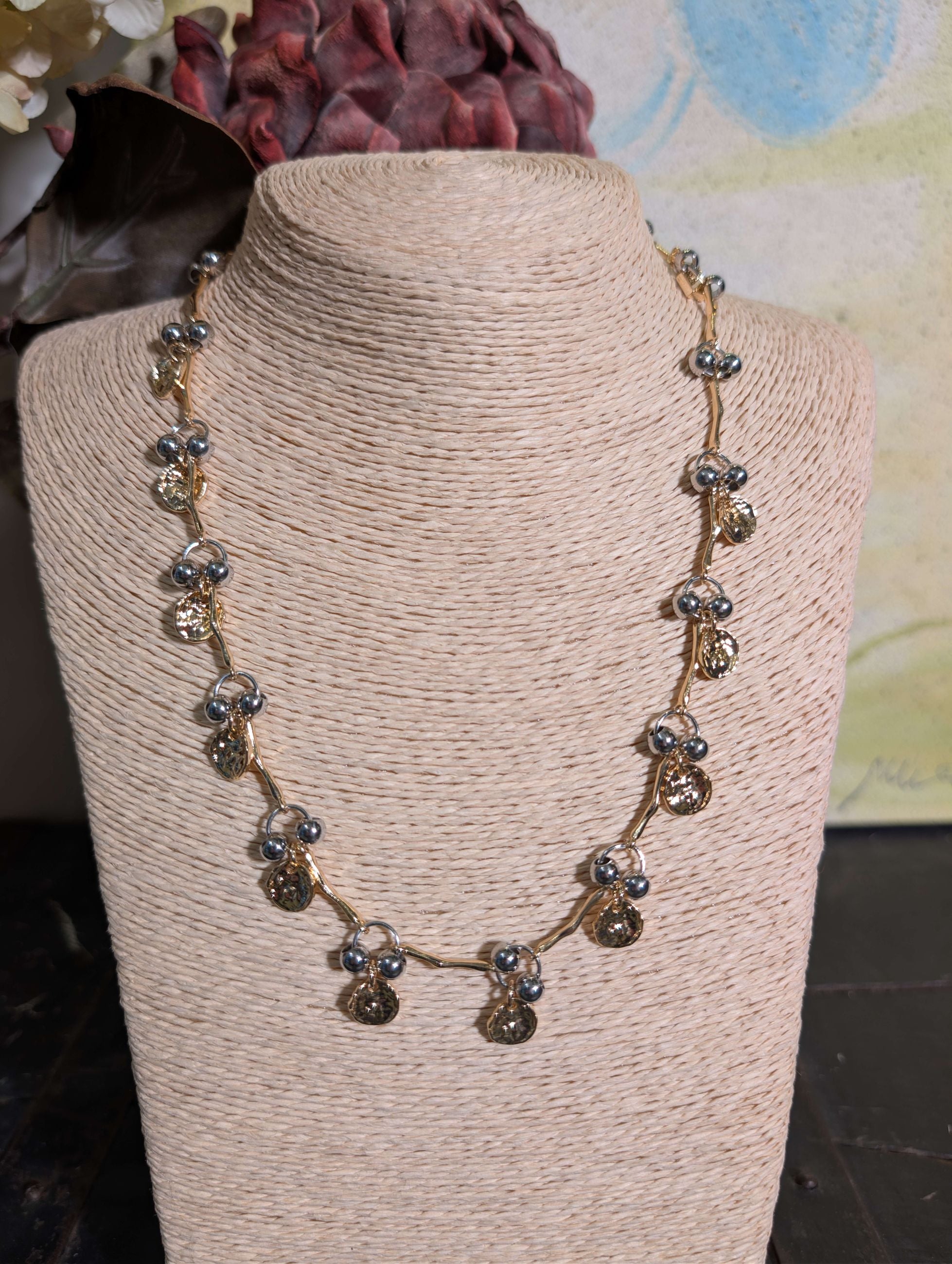 COLLANA OLD STYLE CON ELEMENTI ORO\ARGENTO - NALI'