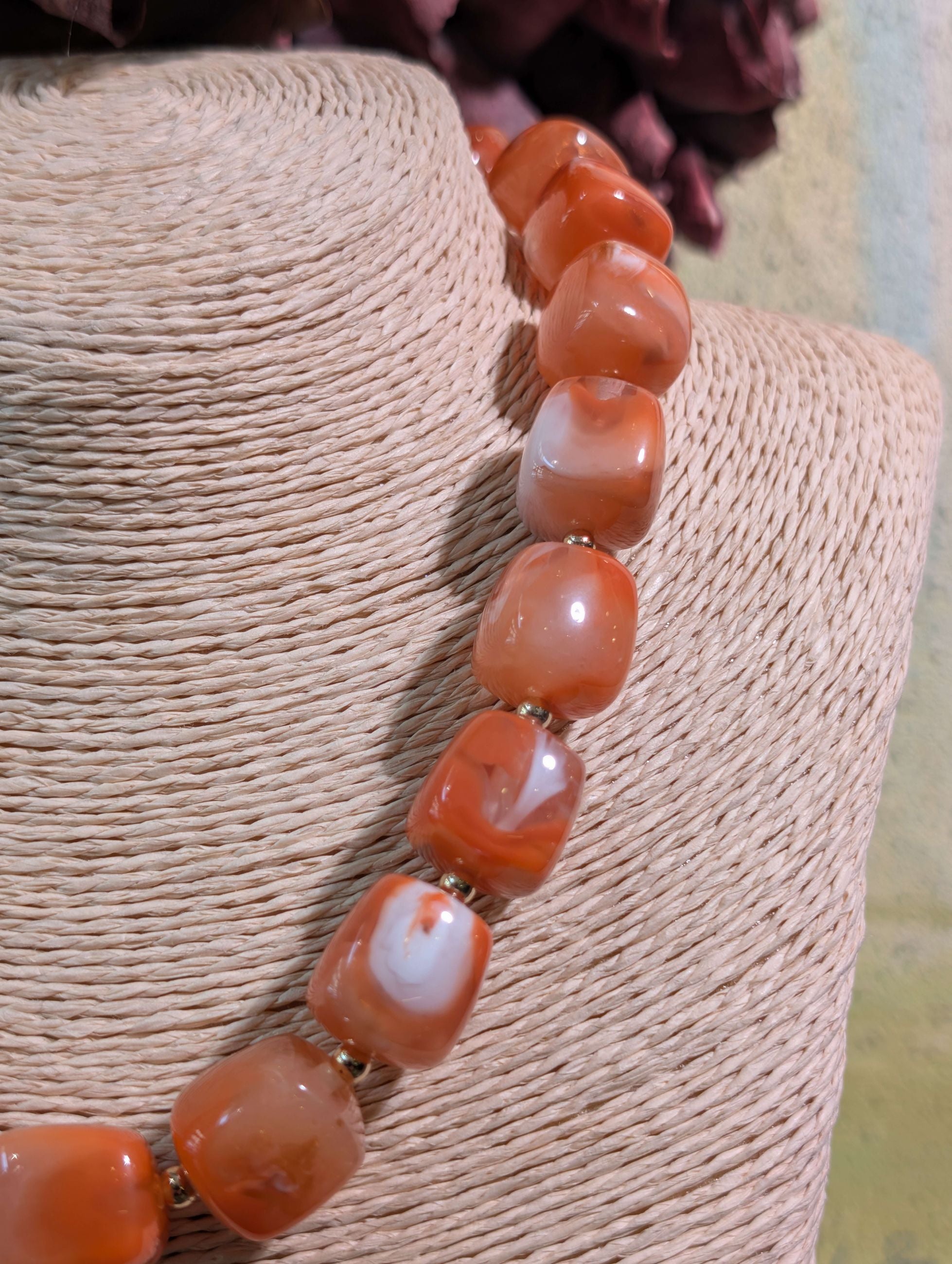 COLLANA CRI IN RESINA ARANCIO - NALI'