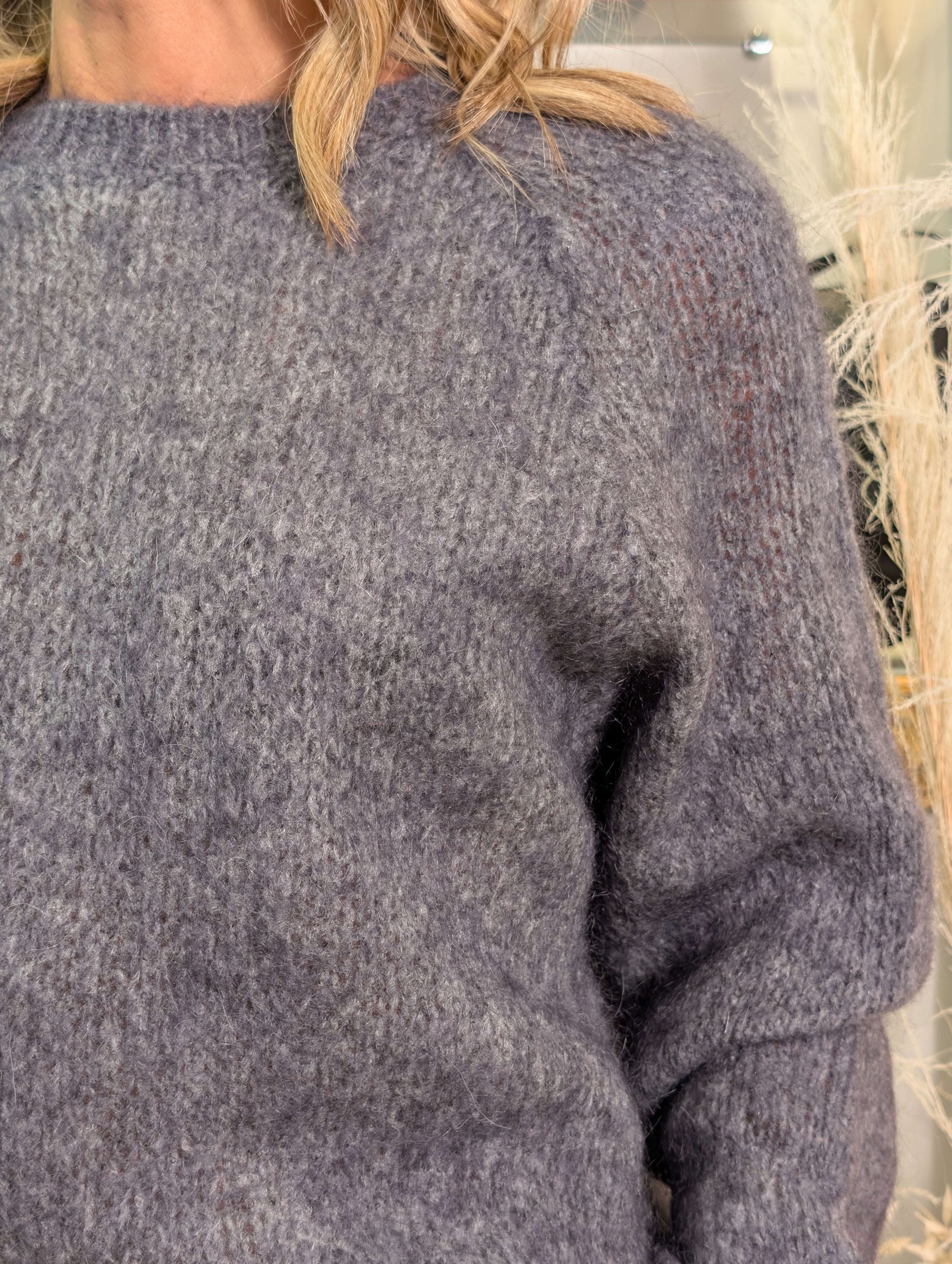 Maglia paricollo in kid mohair - SHE_FLORENCE_LAB