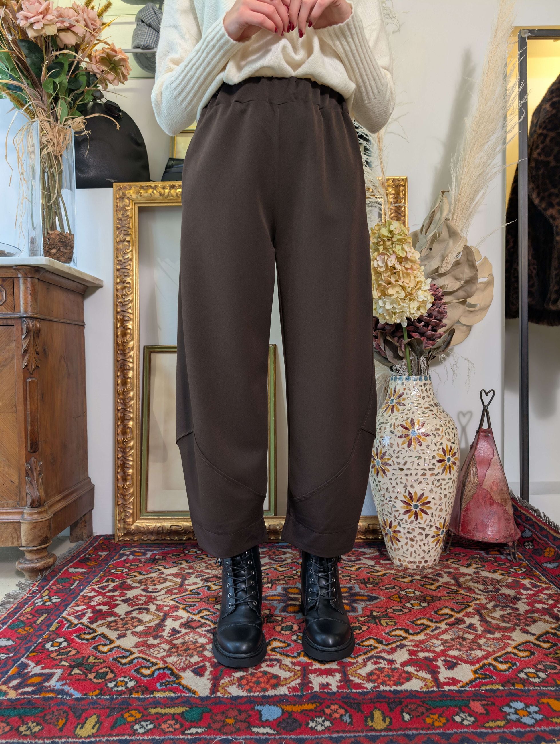 Pantalone Balloon Ergonomico in Tessuto Mano Lana - SHE_FLORENCE_LAB