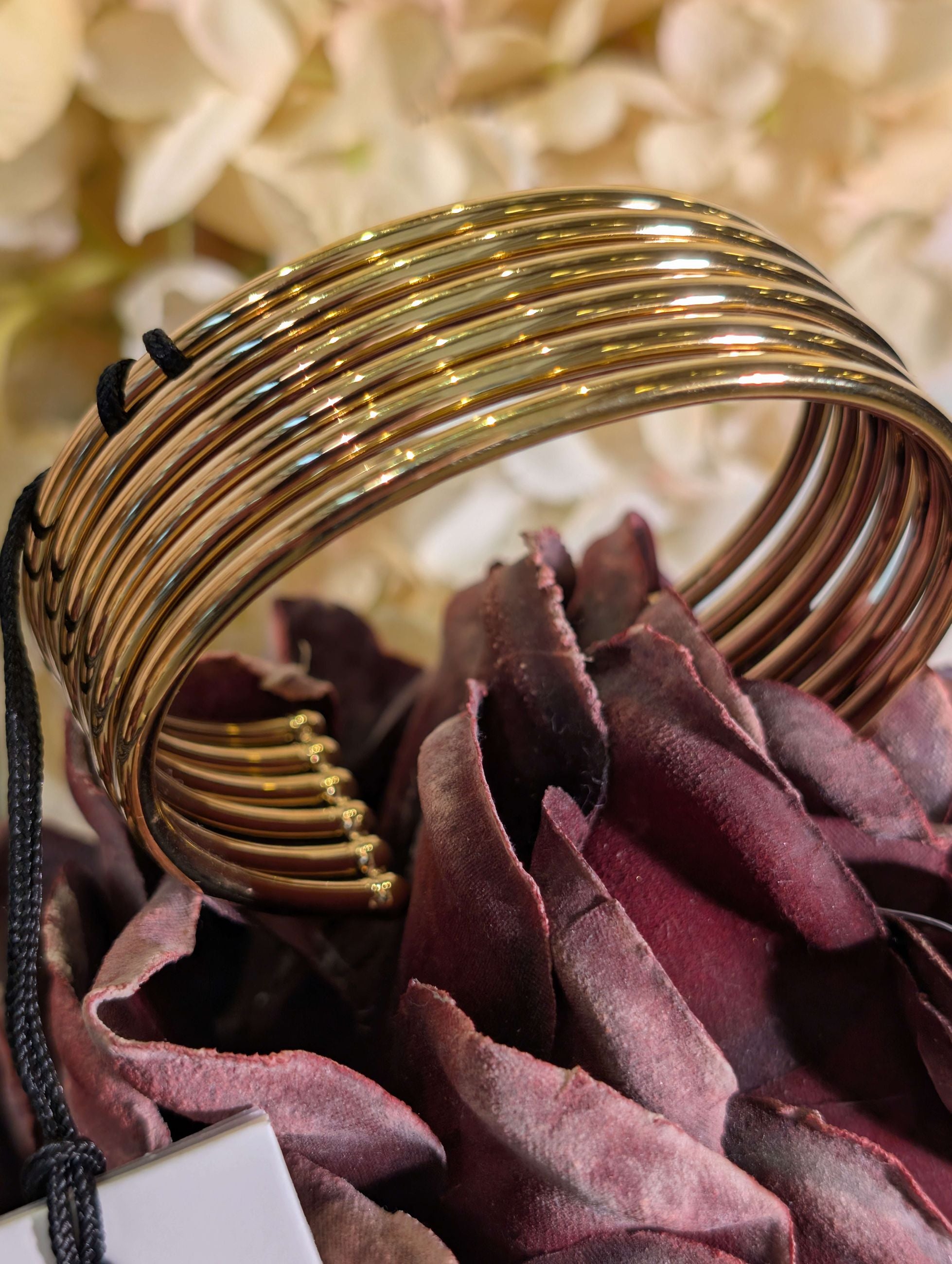 BRACCIALE FASCIA MULTIFILO ACC.INOS. ORO - NALI'