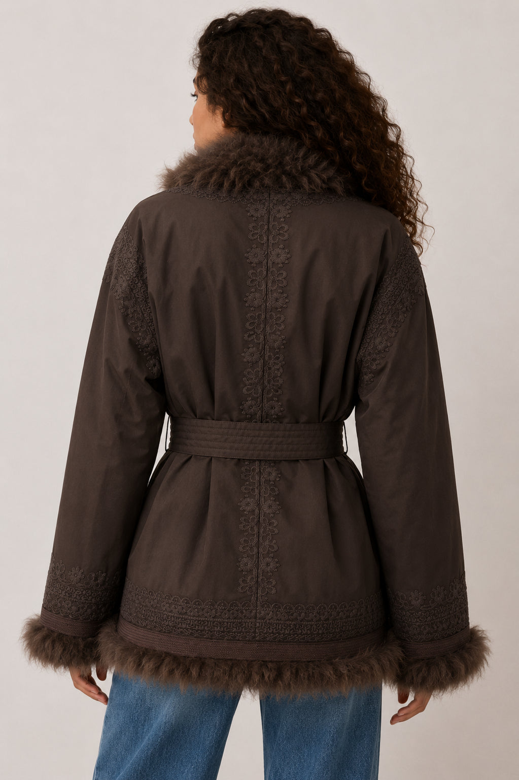 Parka Ricamato con Mongolia - AMOSA