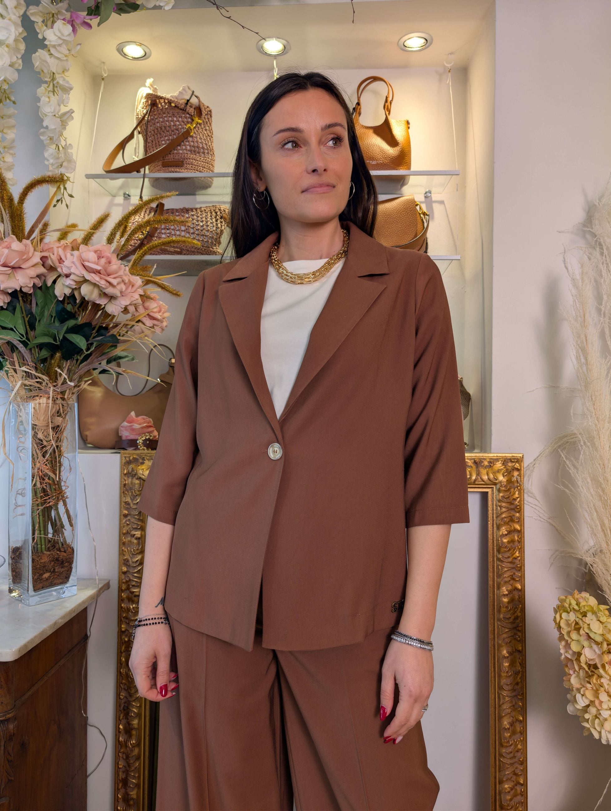 Giacca destrutturata Le Sarte del Sole – Maniche 3/4 - LE SARTE DEL SOLE