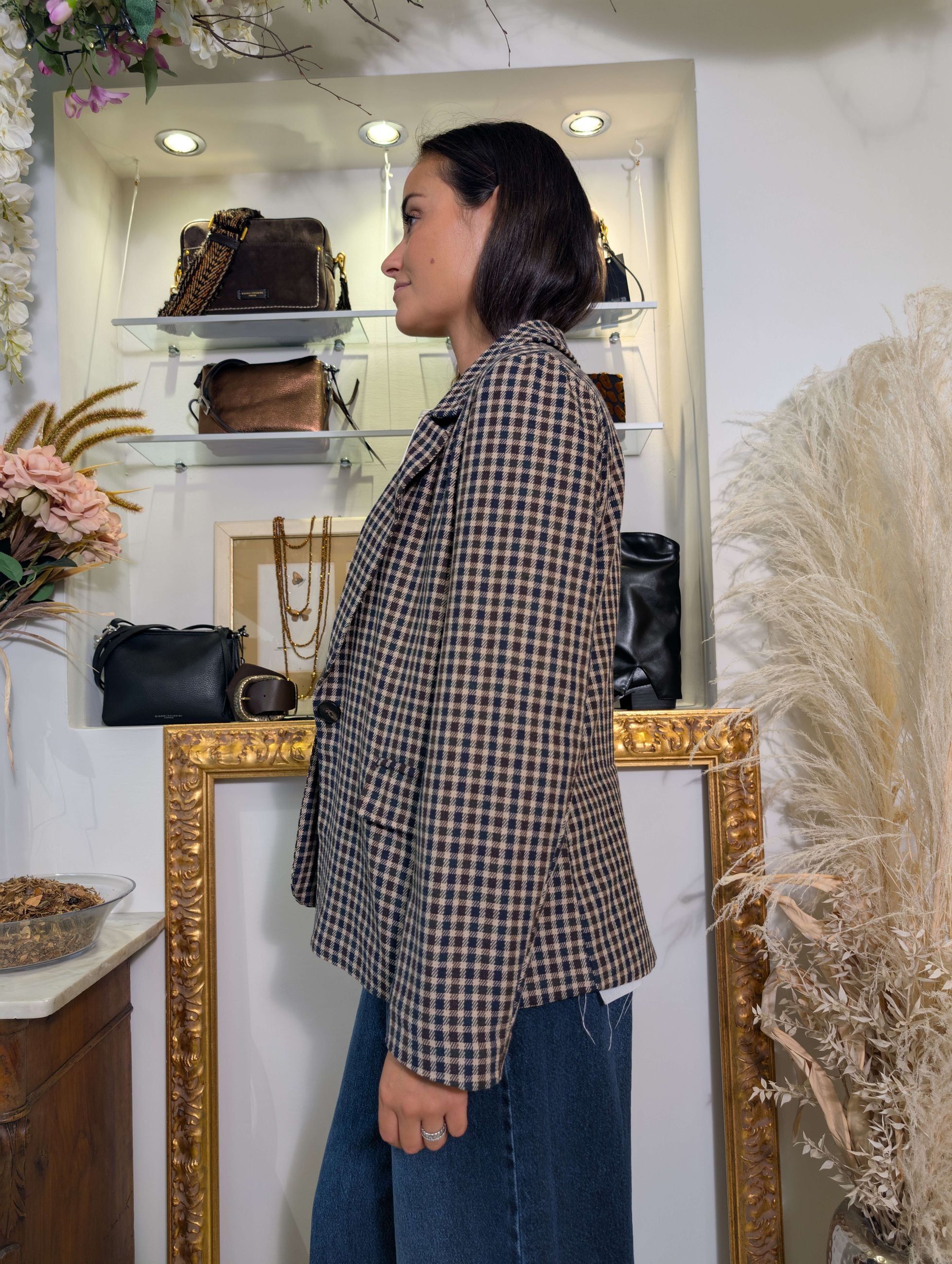 Giacca “British Mood” microcheck – SHE_FLORENCE_LAB - SHE_FLORENCE_LAB