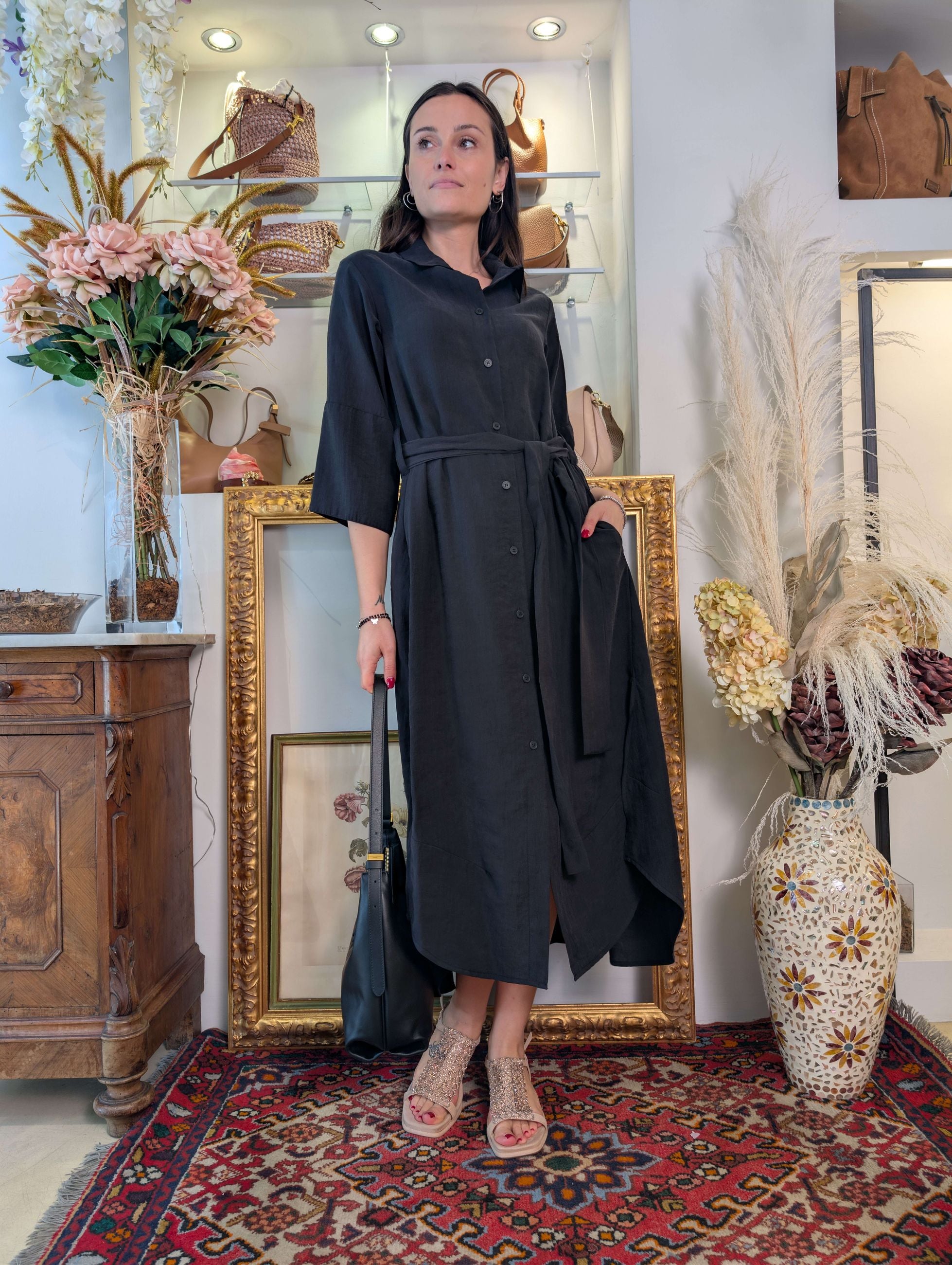 Chemisier in lyocell - Sandro Ferrone