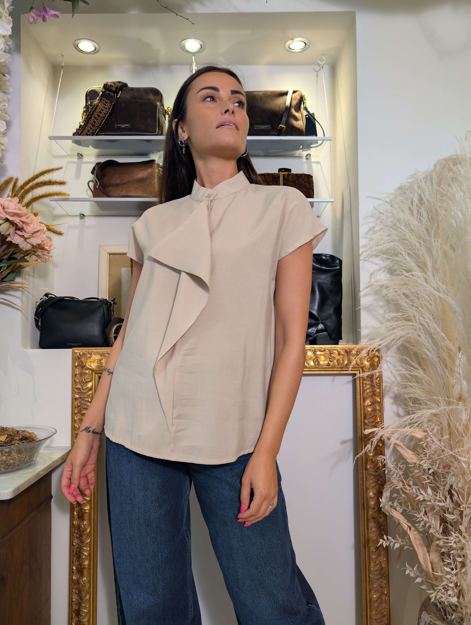 Blusa in cupro - SHE_FLORENCE_LAB