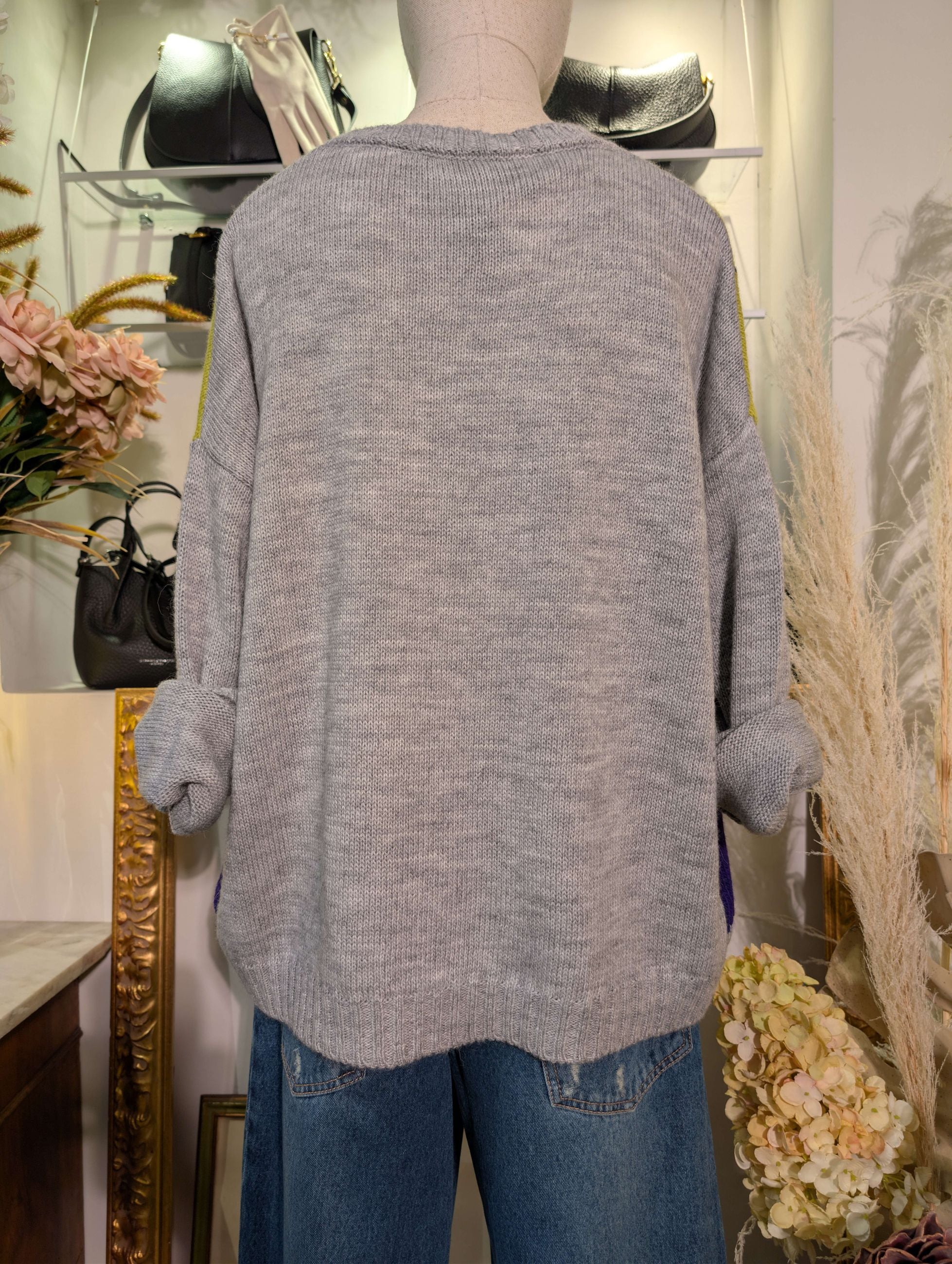 MAGLIA GIROCOLLO ROMBI - HAVE ONE