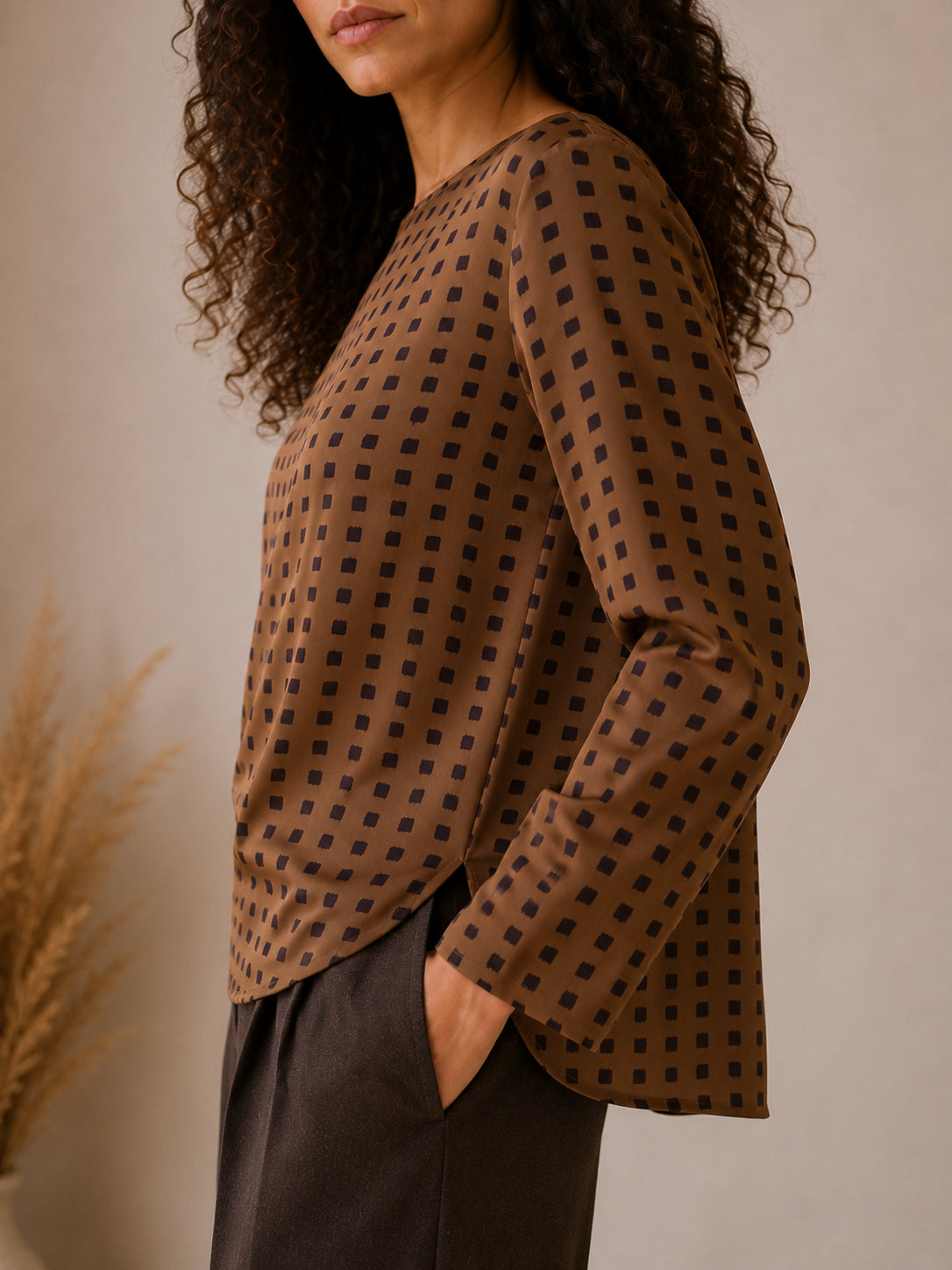 Blusa in crepe stampato - Sandro Ferrone