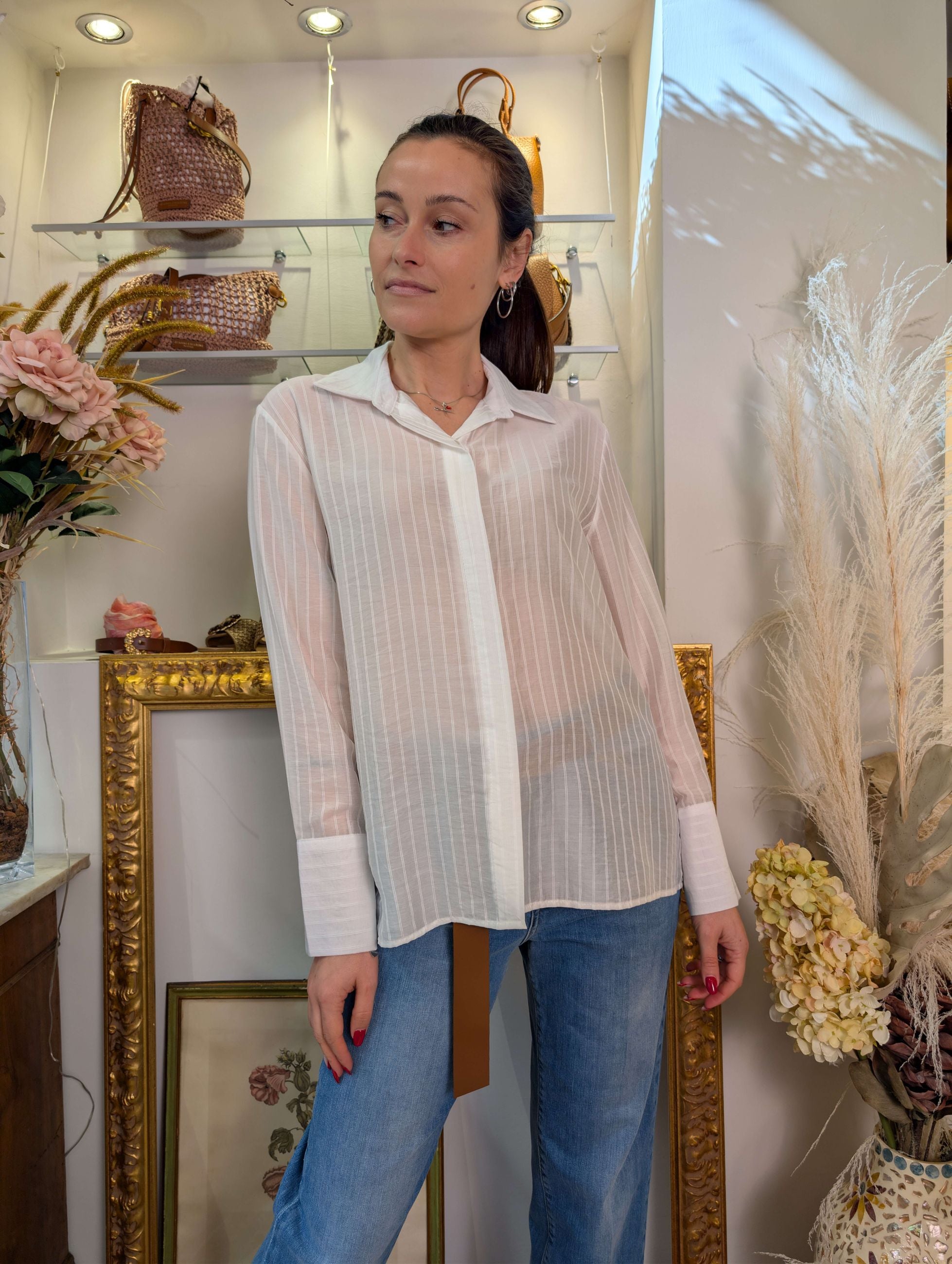 Camicia a uomo righine tonali - SHE_FLORENCE_LAB