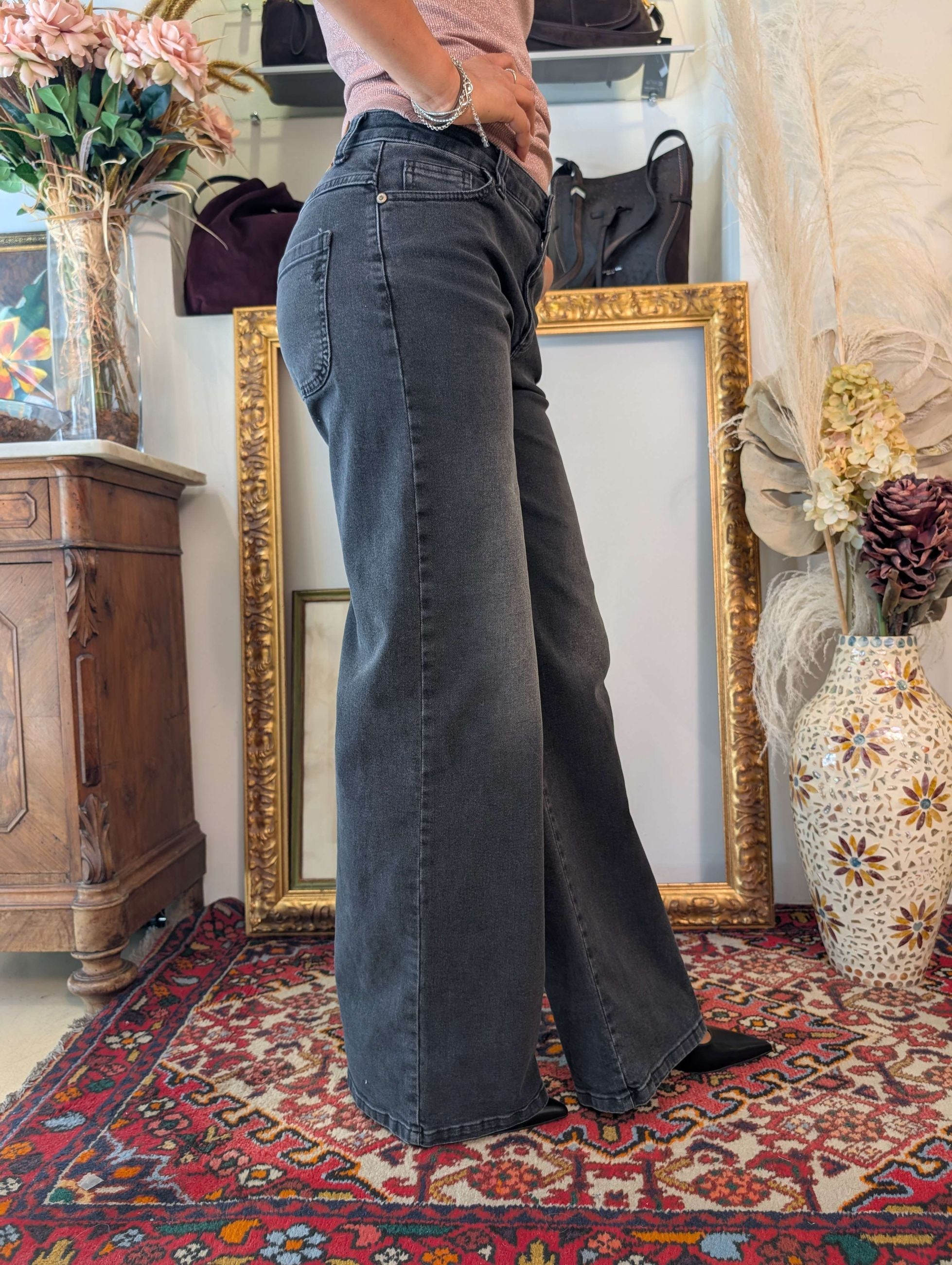 Pantalone in denim elasticizzato - PLEASE