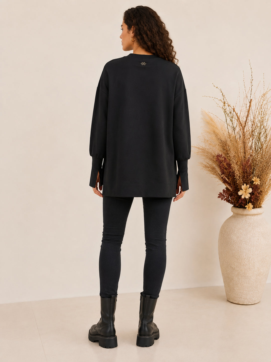 Felpa morbida asimmetrica con polsini aperti - MARKUP DONNA