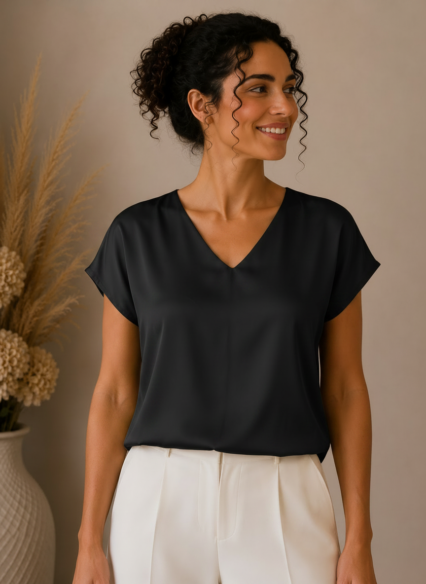 Blusa in raso - LE SARTE DEL SOLE