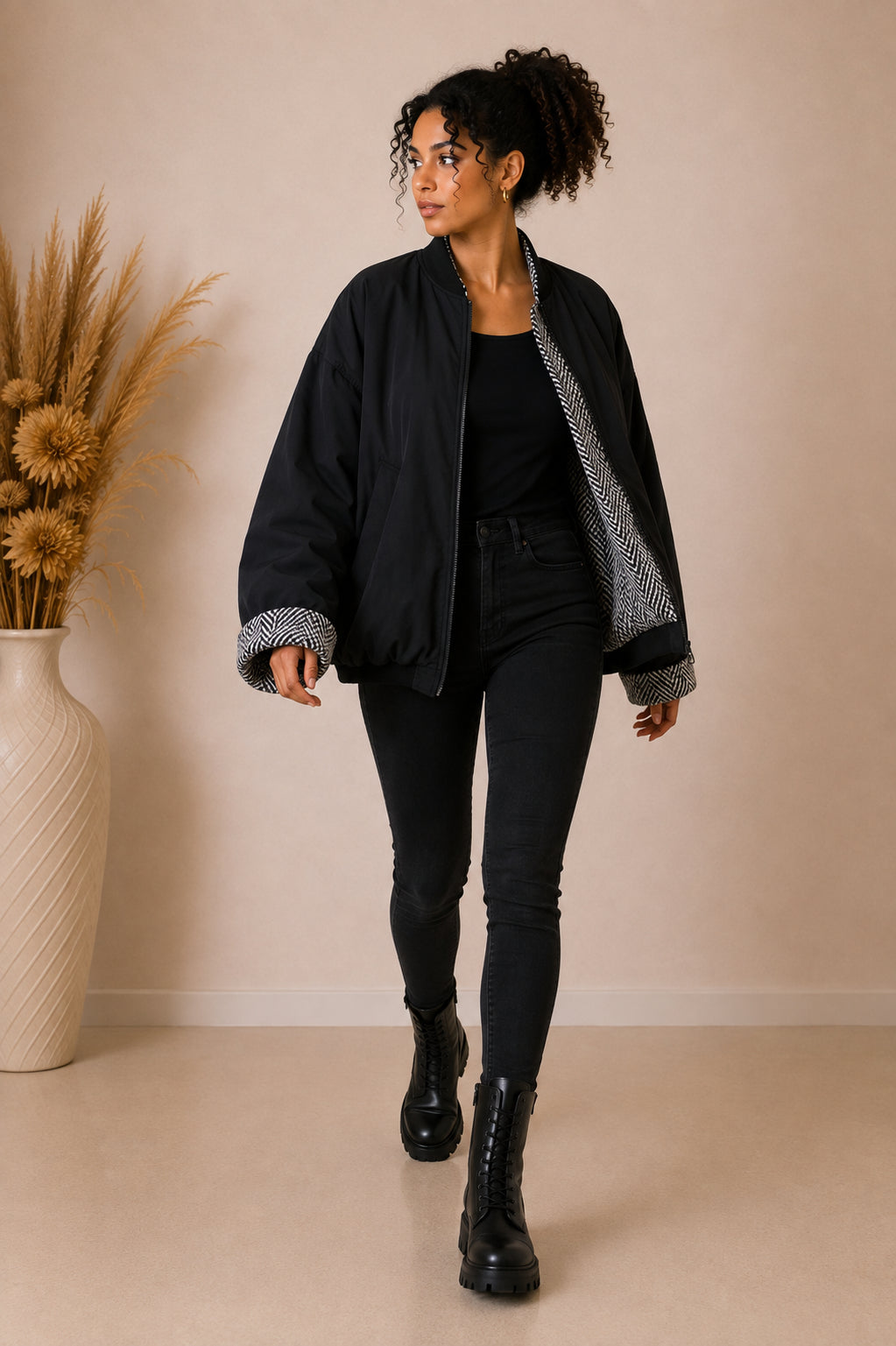 Bomber oversize reversibile - LE SARTE DEL SOLE