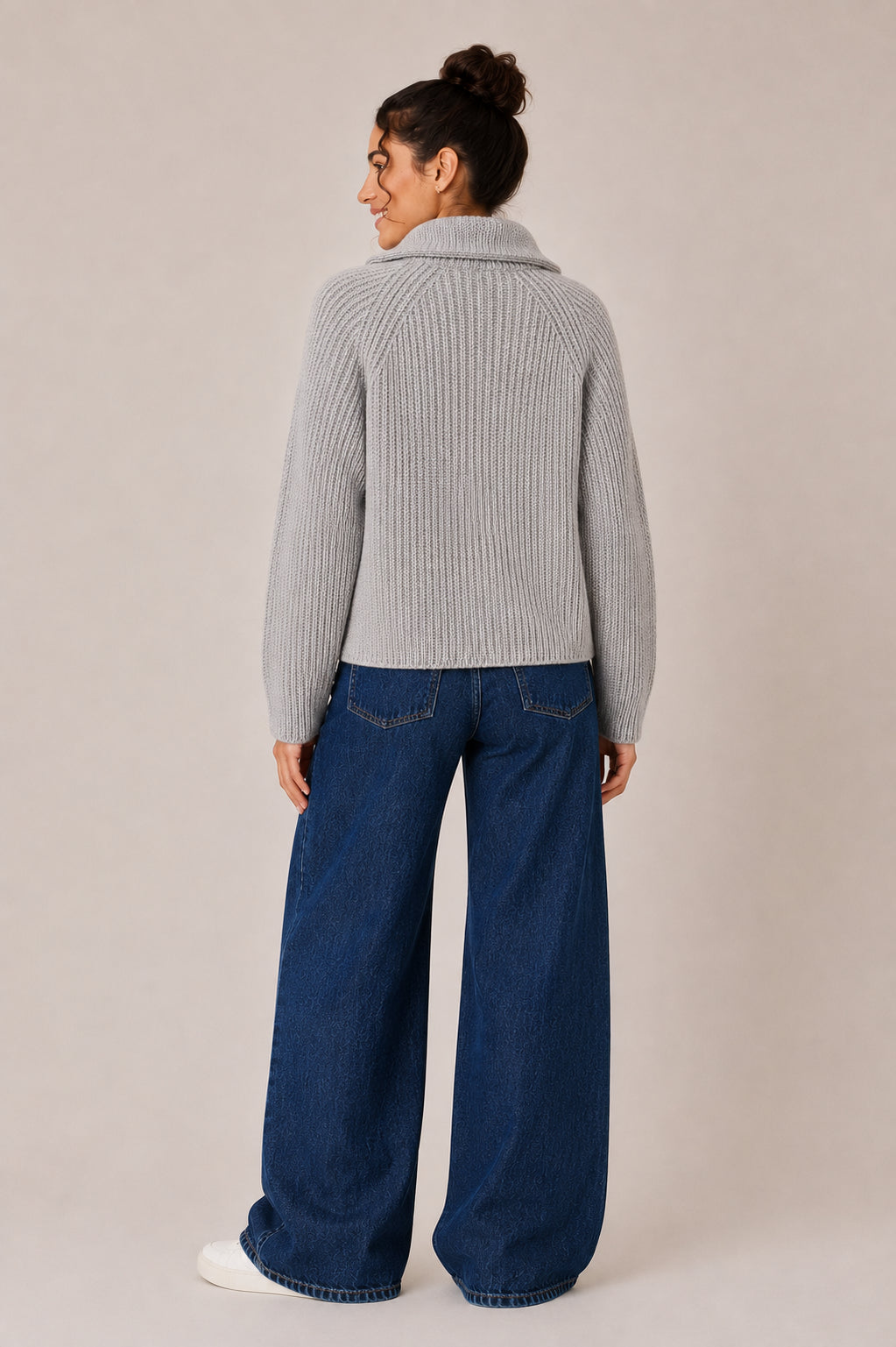 Maglia Zip Punto Pannocchia - HAVE ONE