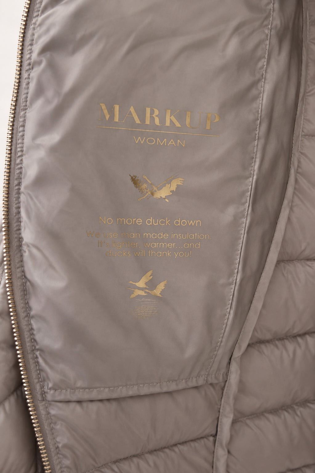 Piumino slim fit animal free - MARKUP DONNA