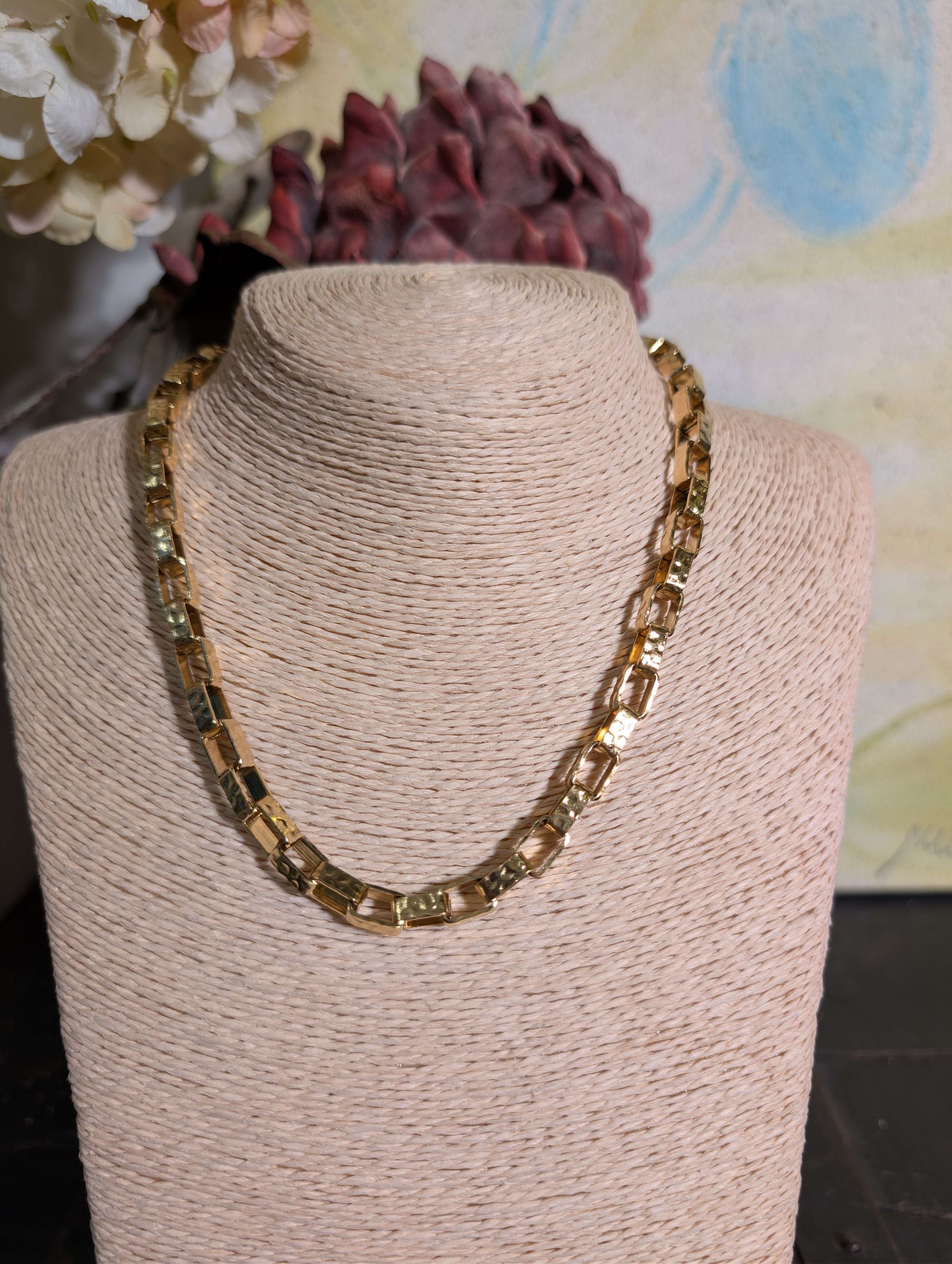 COLLANA GIROCOLLO MAGLIA QUADRATA ORO - NALI'